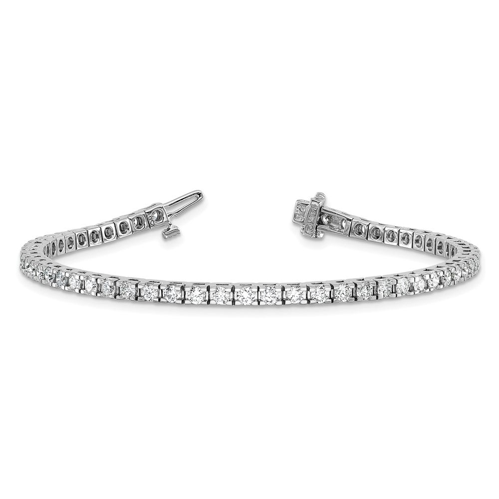 14K White Gold Lab Grown Diamond VS/SI FGH Tennis Bracelet