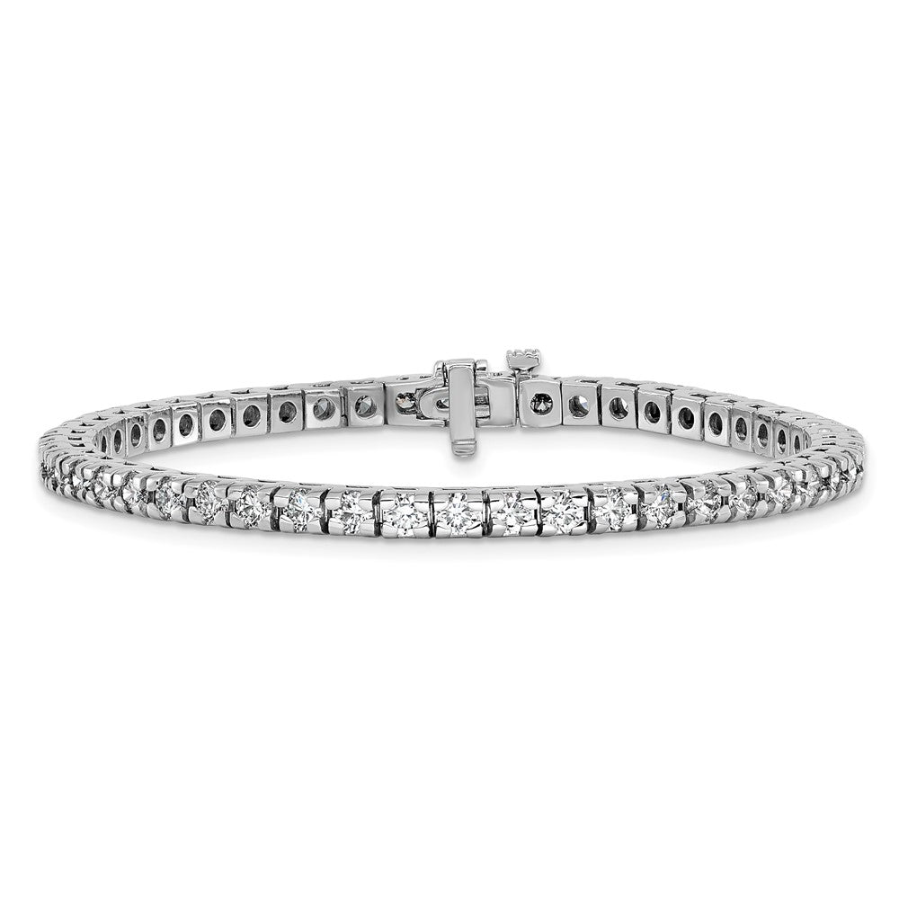 14K White Gold Lab Grown Diamond VS/SI FGH Tennis Bracelet