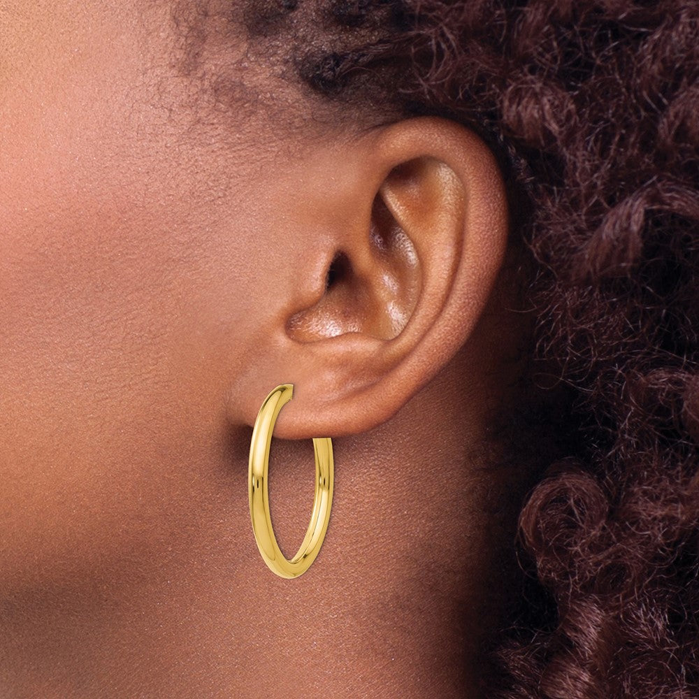 14k Non-Pierced Hoop Earrings
