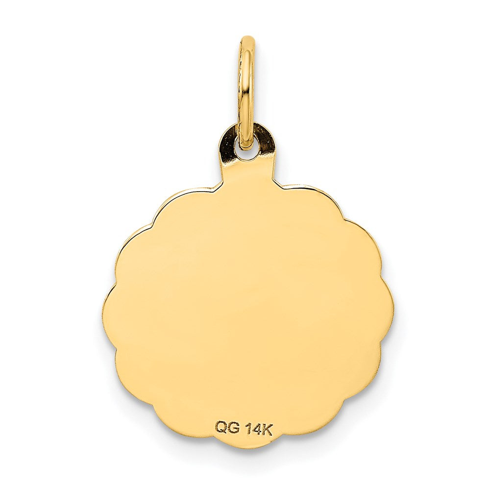 14K A DATE TO REMEMBER Disc Charm