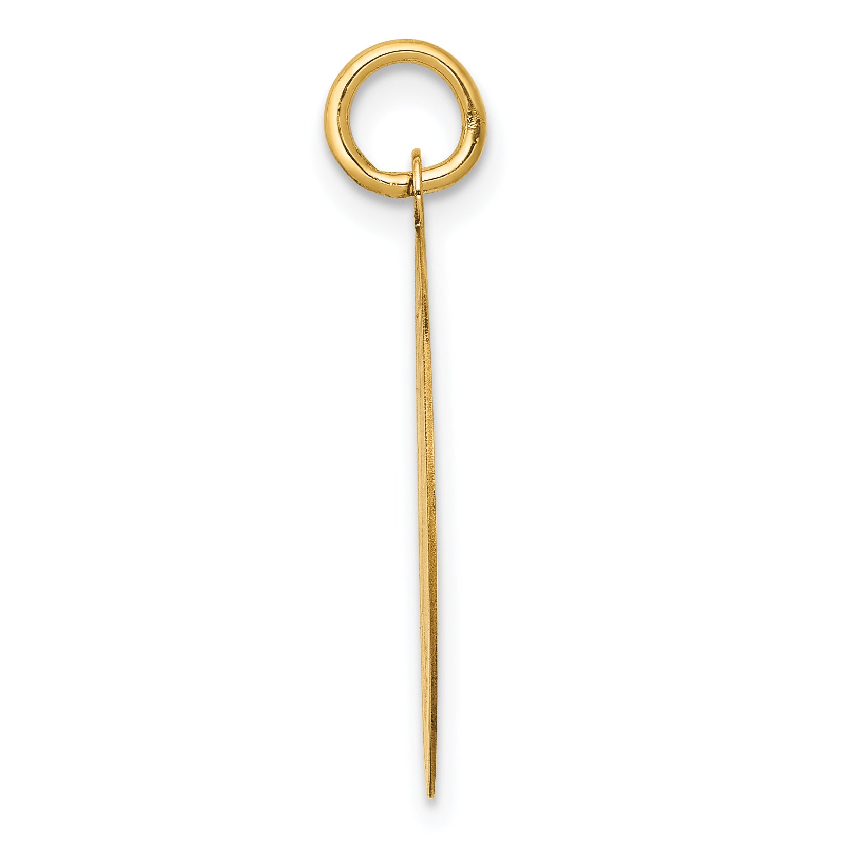 14k Poodle Disc Charm