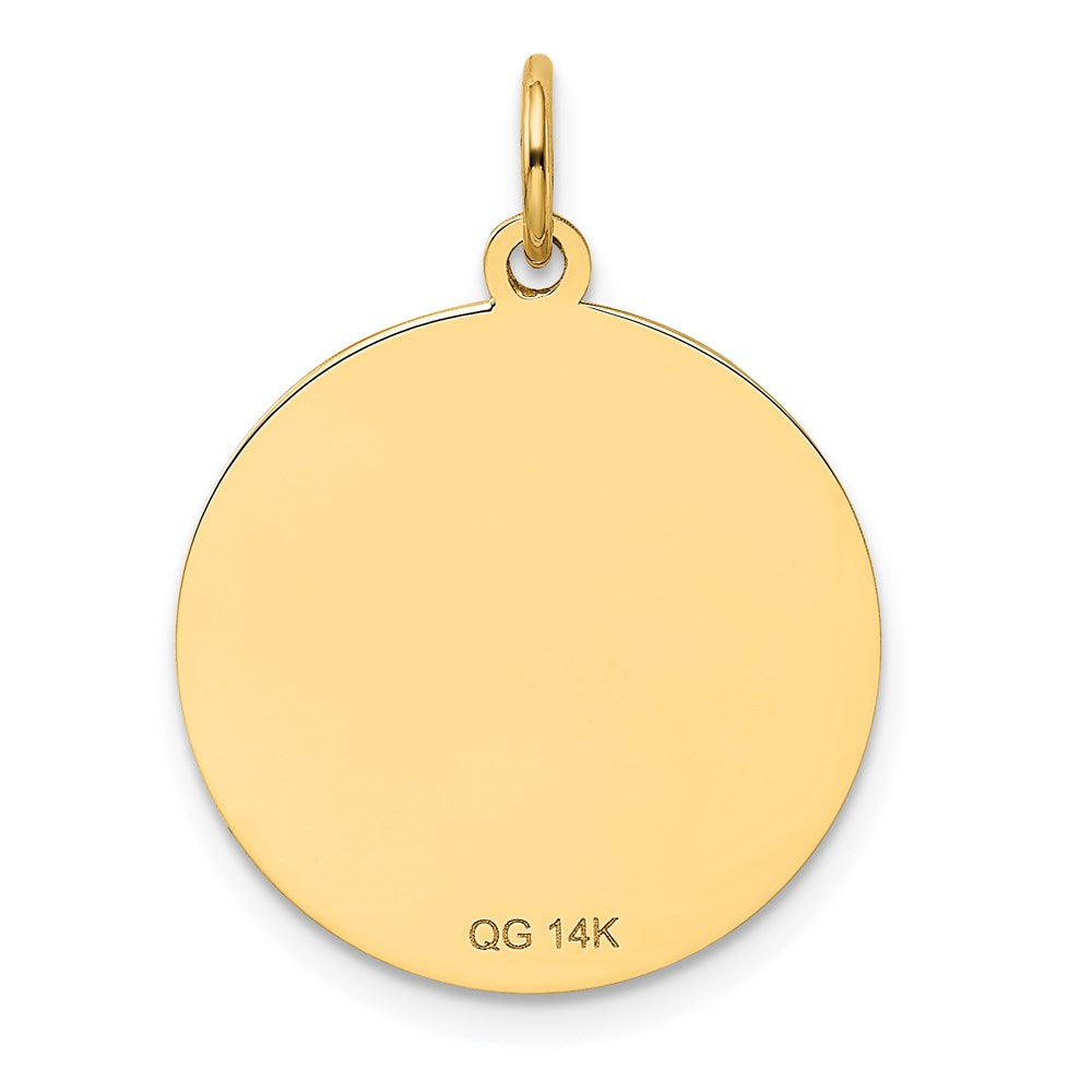 14k Yorkshire Terrier Disc Charm