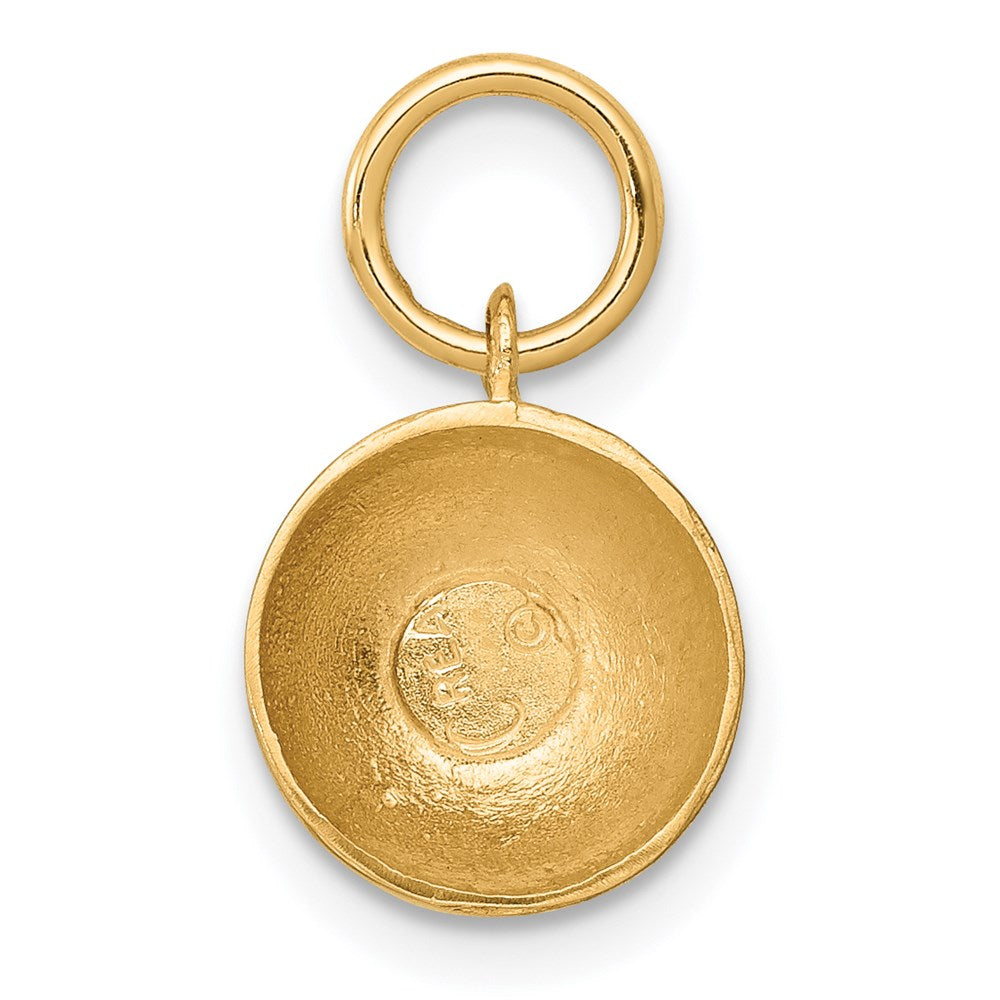 14k 3D Champagne Glass Charm