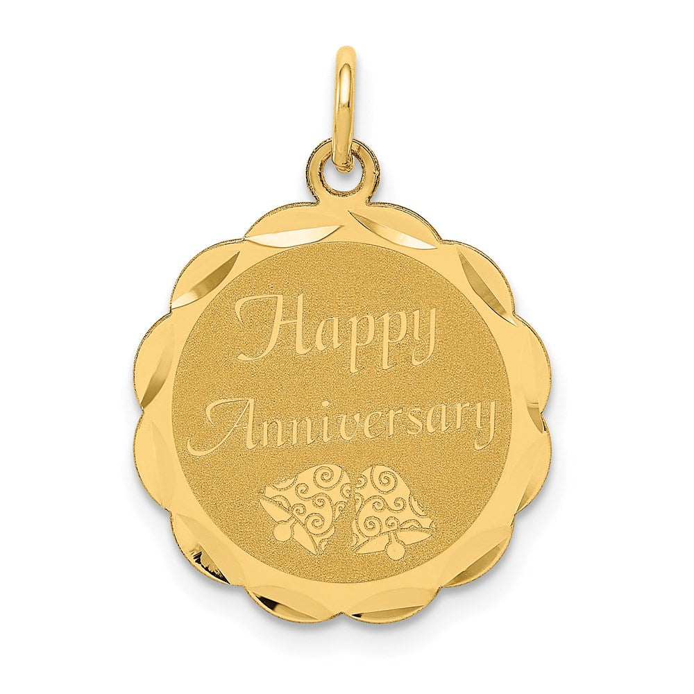 14K HAPPY ANNIVERSARY Charm