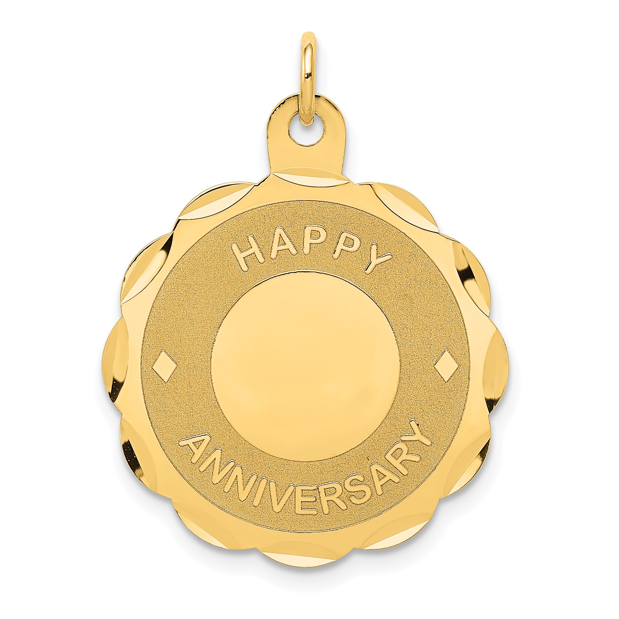 14K HAPPY ANNIVERSARY Charm