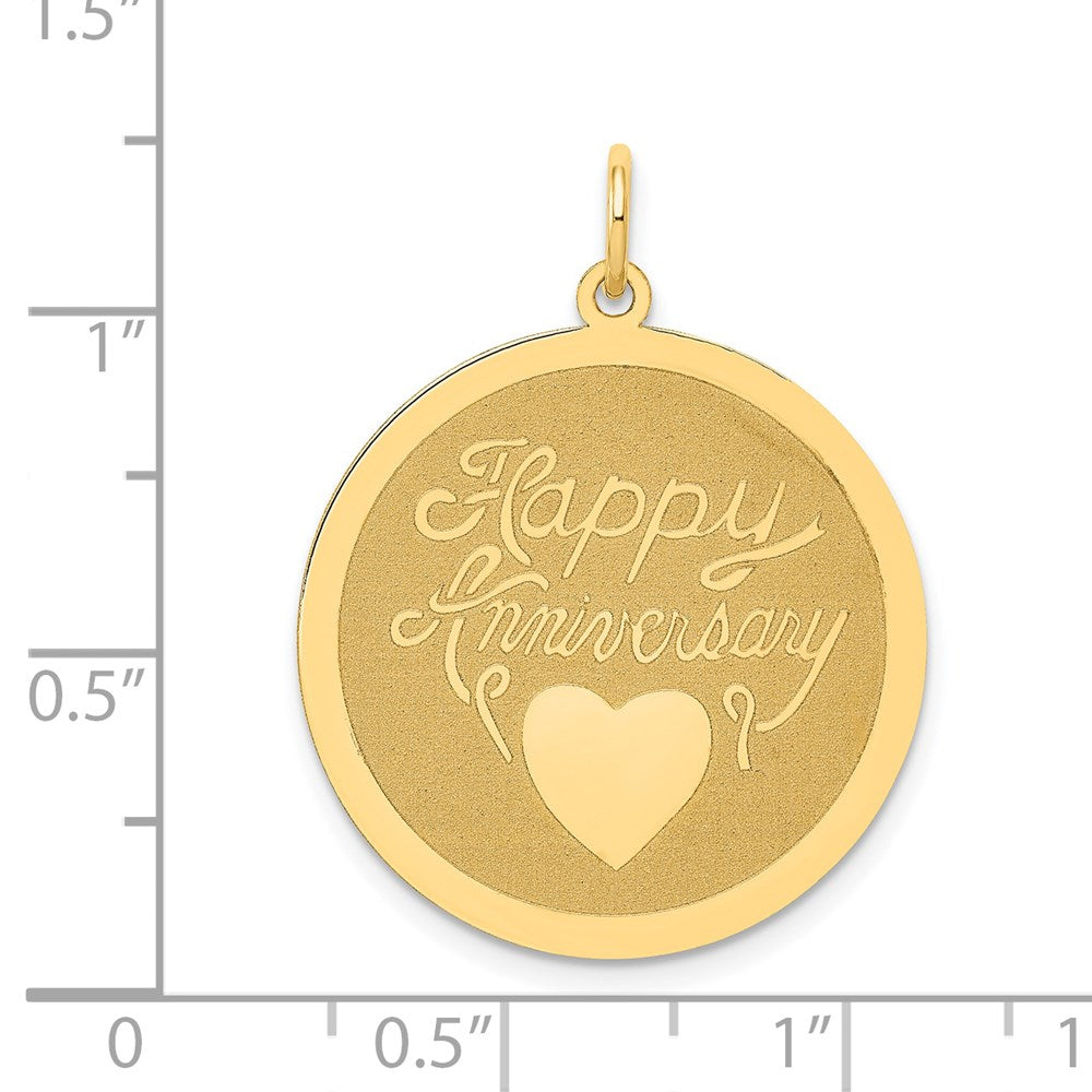 14K Happy Anniversary Charm