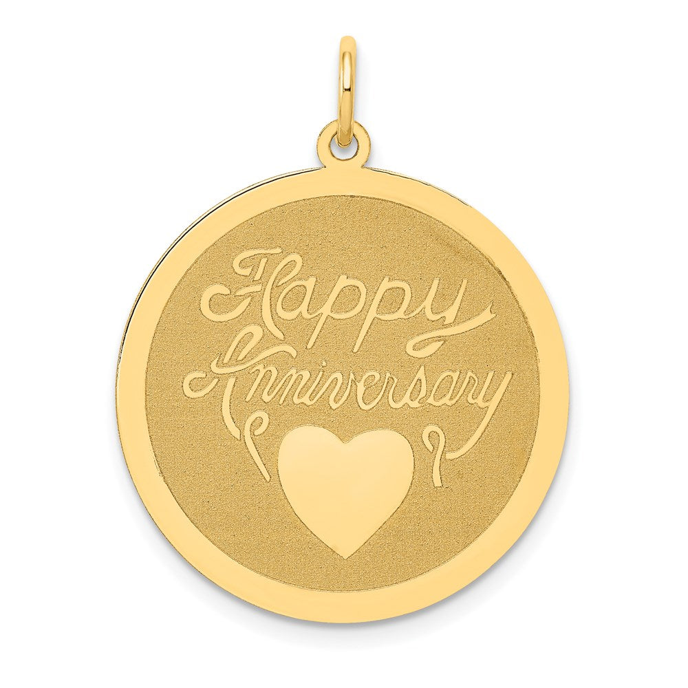 14K Happy Anniversary Charm