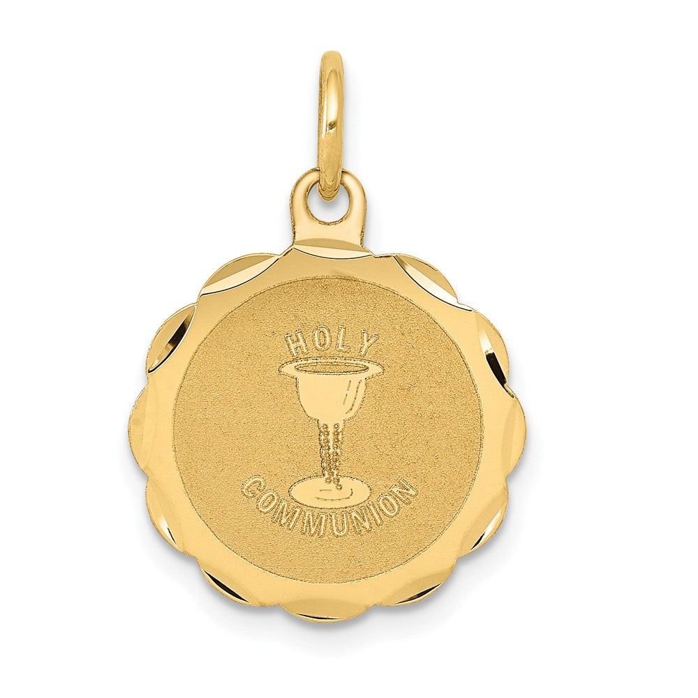 14k Holy Communion Disc Charm