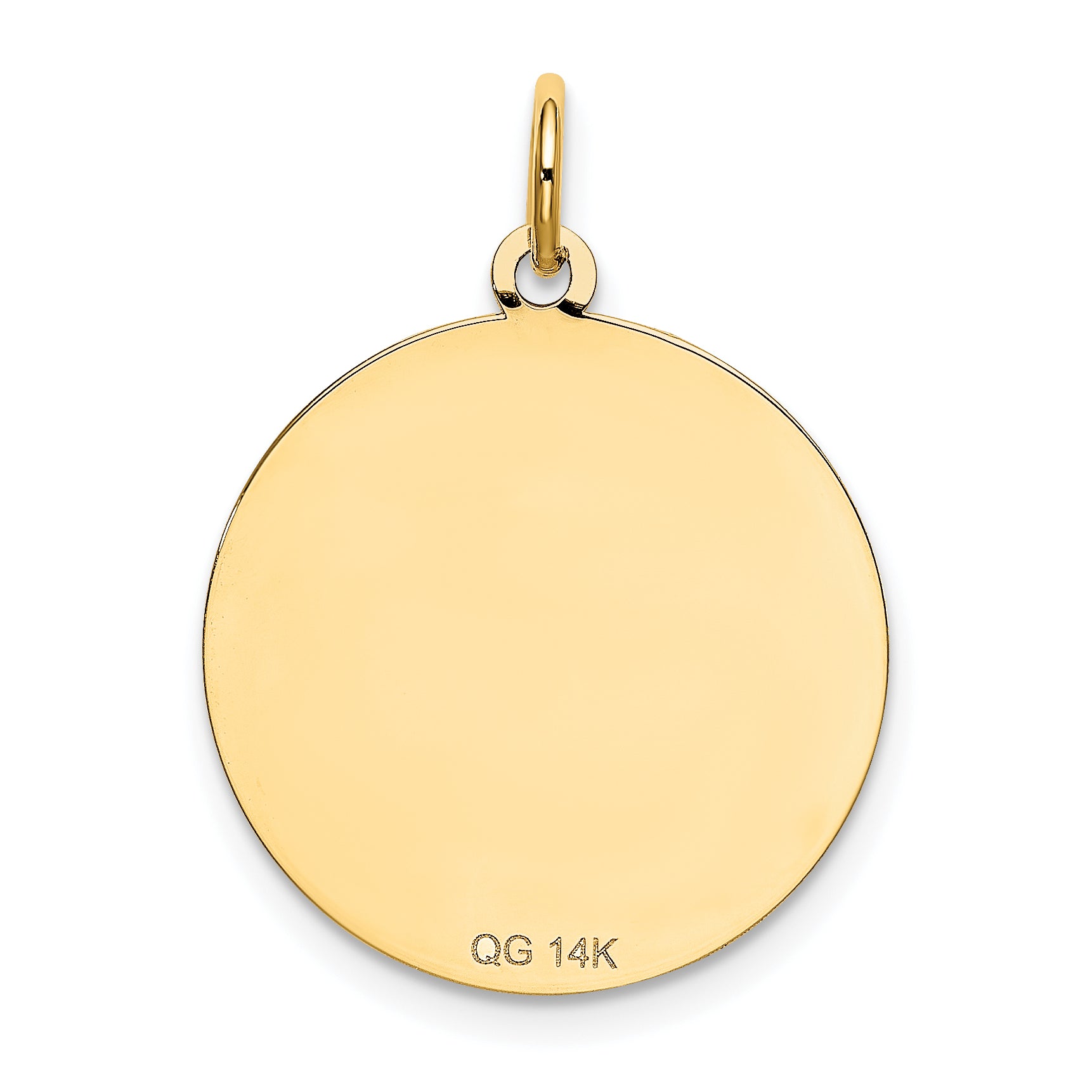 14k Shih Tzu Disc Charm