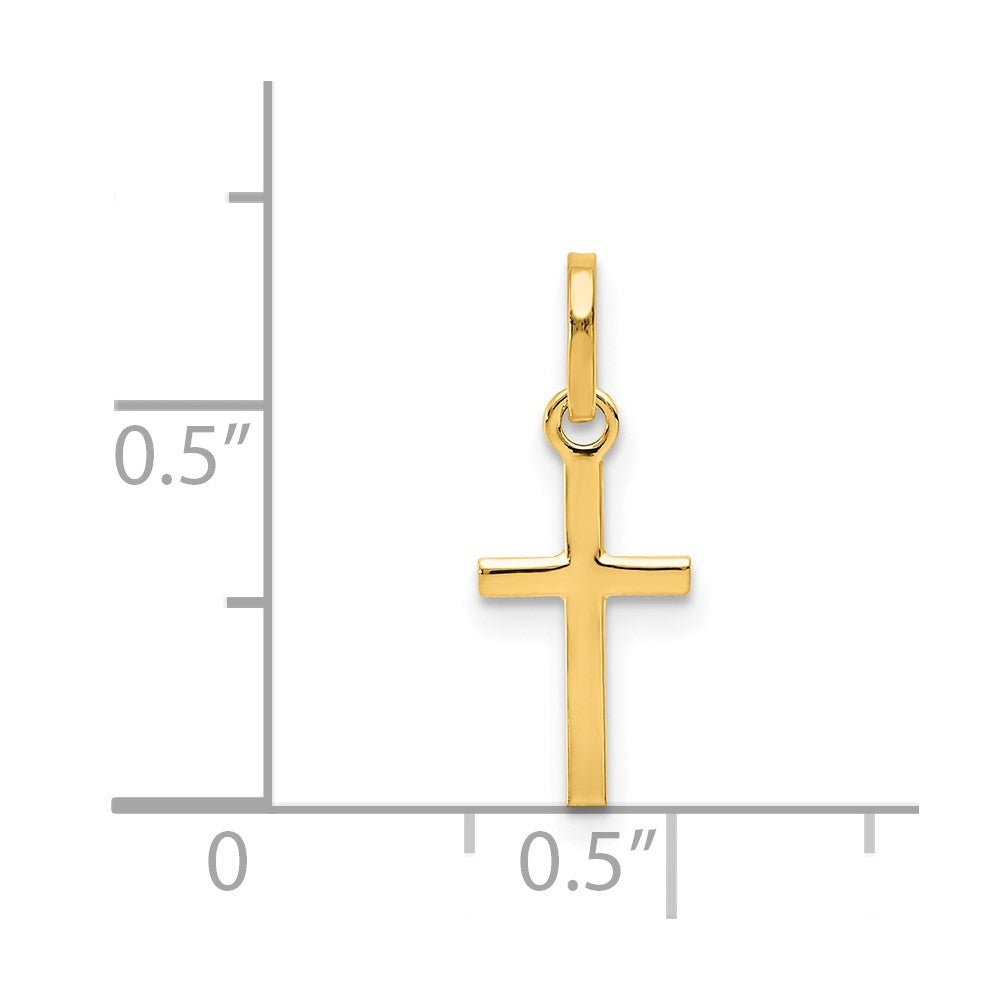 14k Small Cross Charm