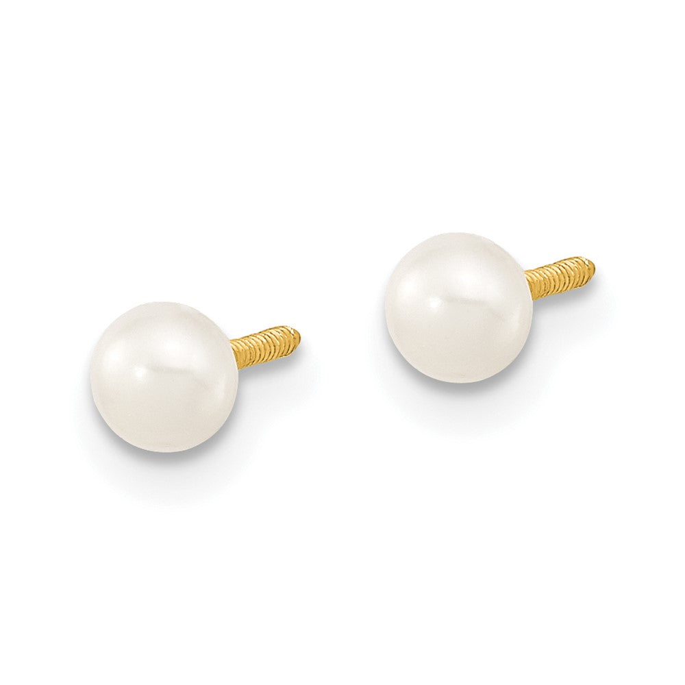 14k White FW Cultured Pearl 14 in. Necklace, 5 in. Bracelet & Earring Set