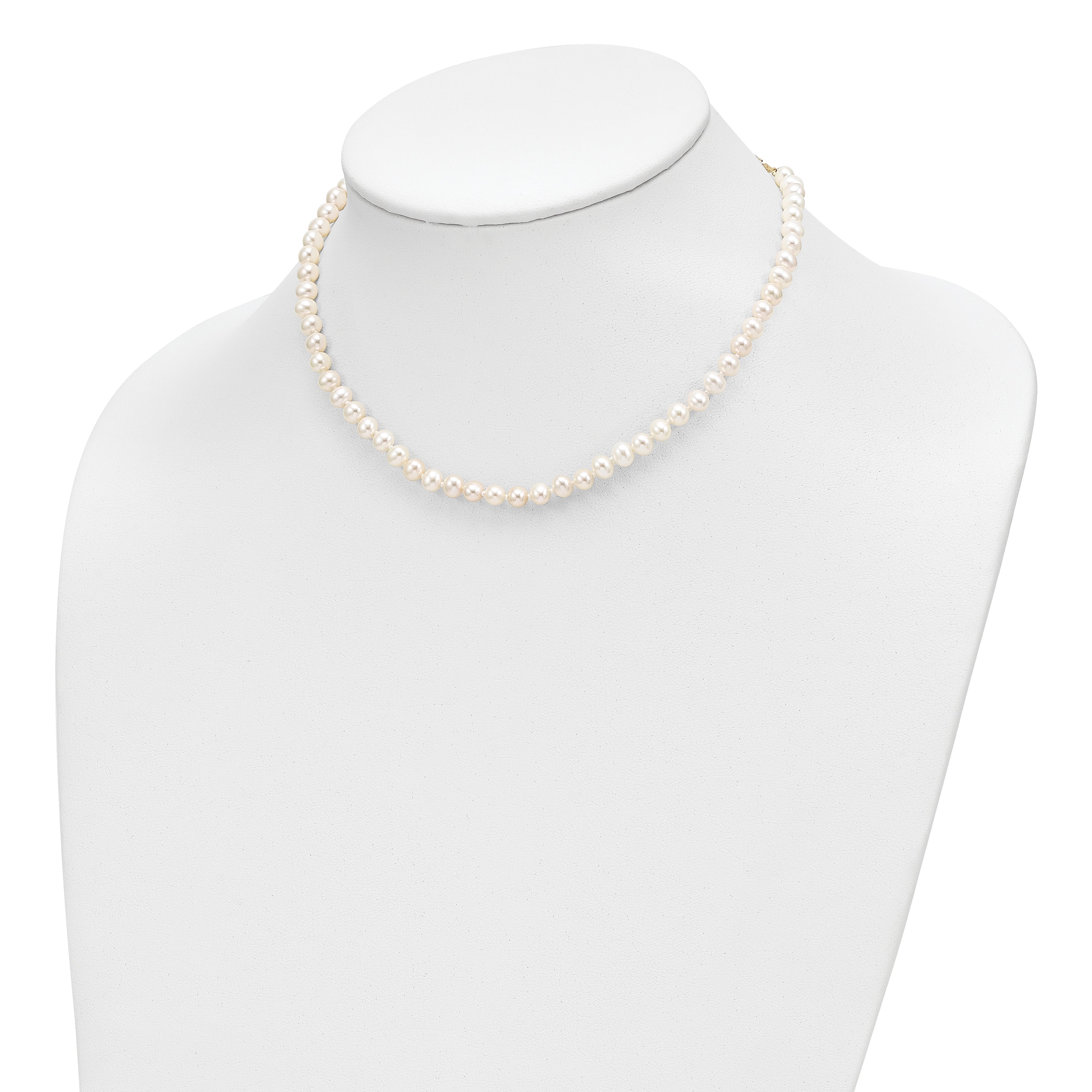 14K 4-5Mm Fw Cultured Pearl, 14In Necklace, 5 Bracelet & Earring Set