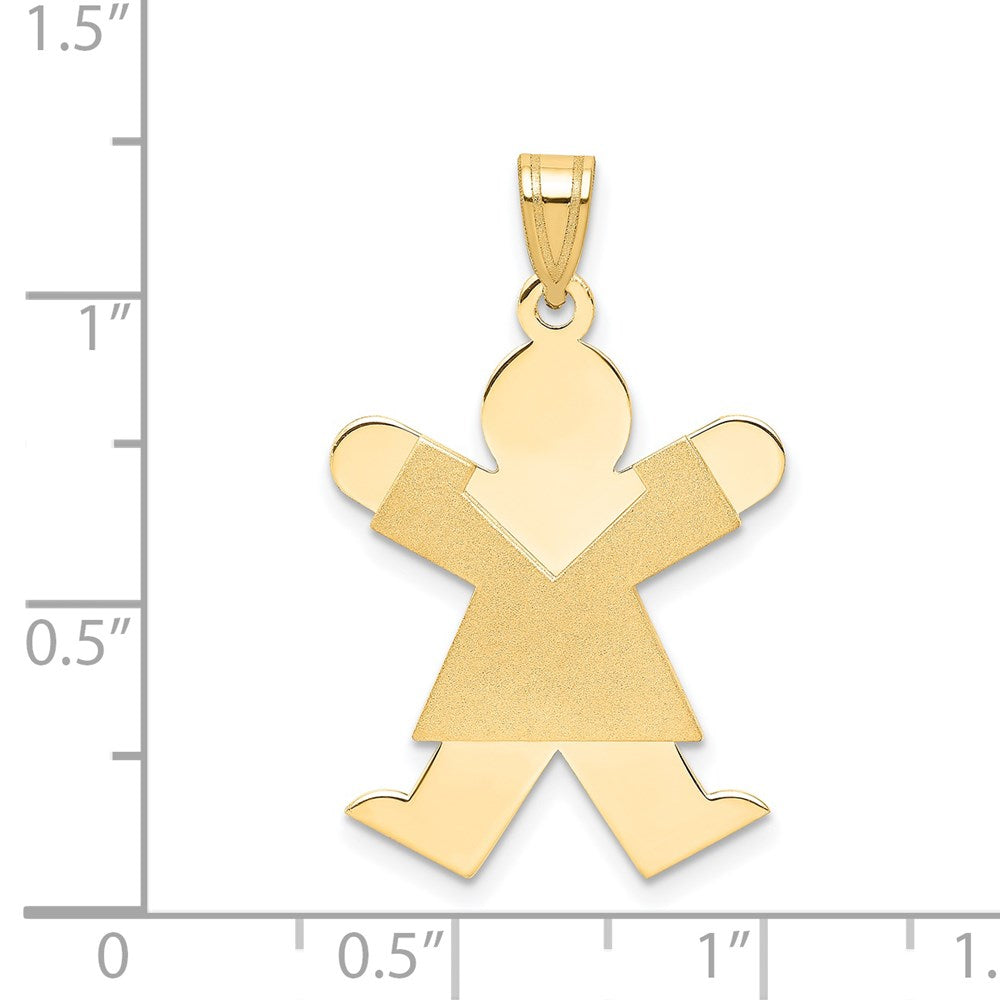 14k Girl Charm