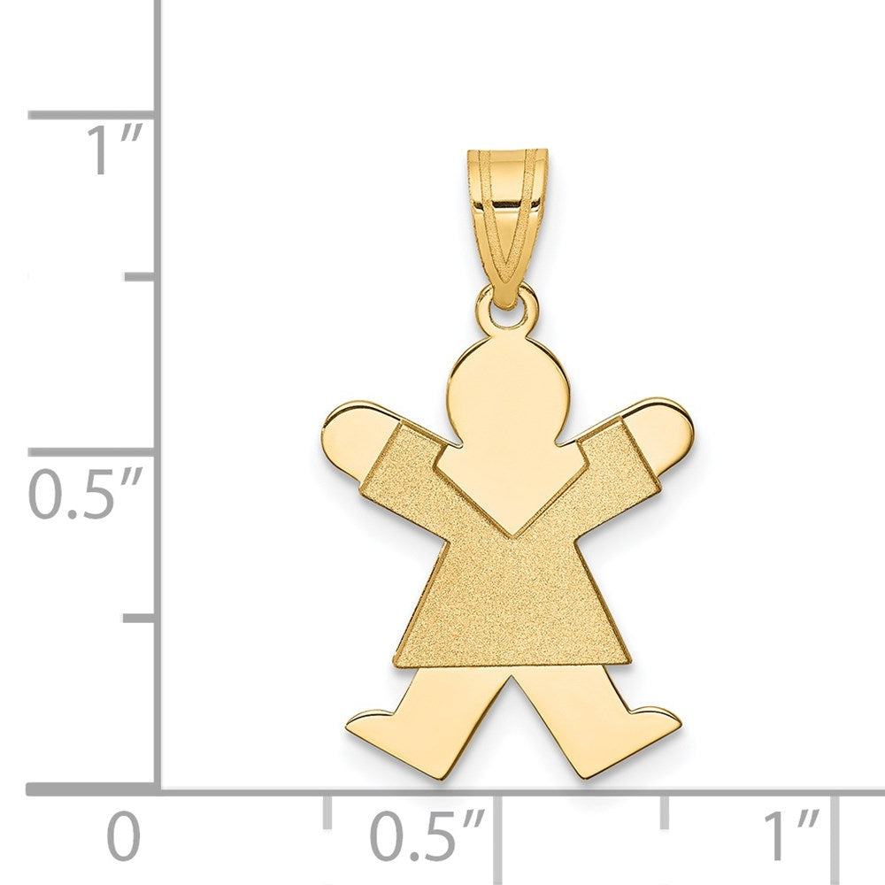 14k Girl Charm