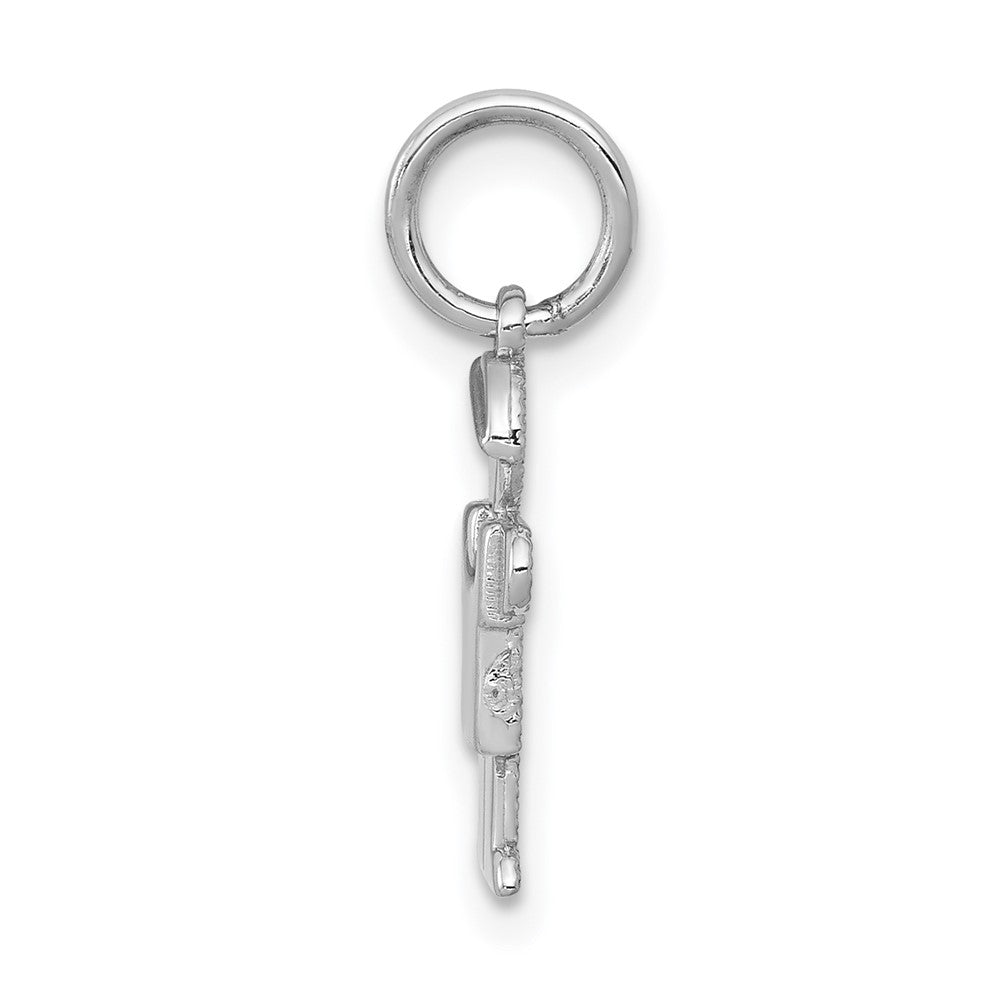 14k White Mini Boy Hugs Charm