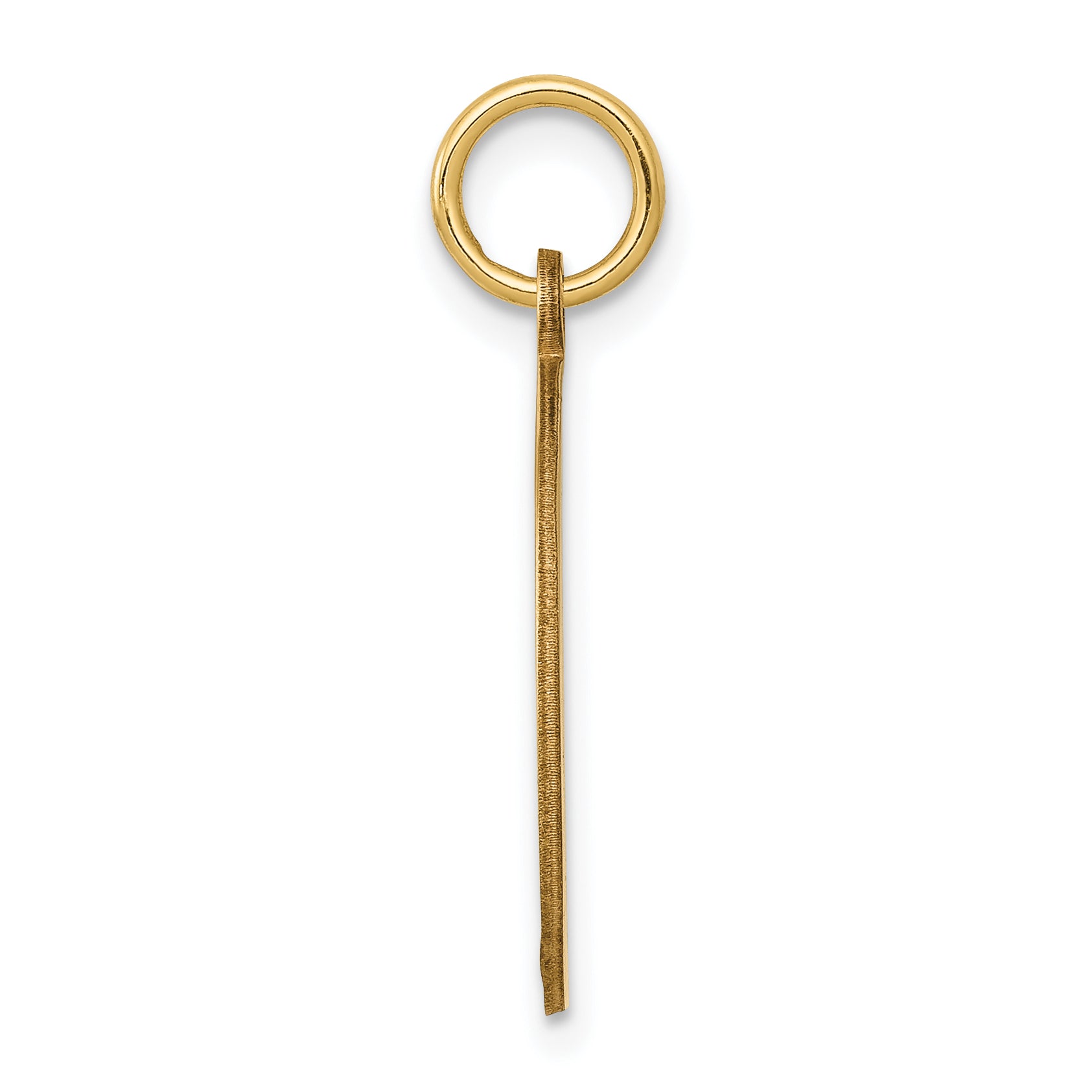 14k w/Enamel .027 Gauge Circular Engravable Disc Charm