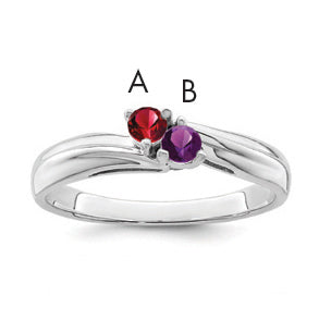 Sterling Silver Rhodium-plated Family Jewelry Mounting