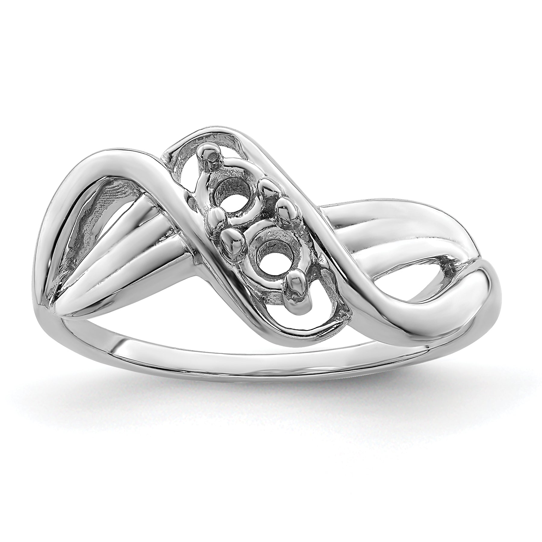 Sterling Silver Rhodium-plated Family Jewelry Ring