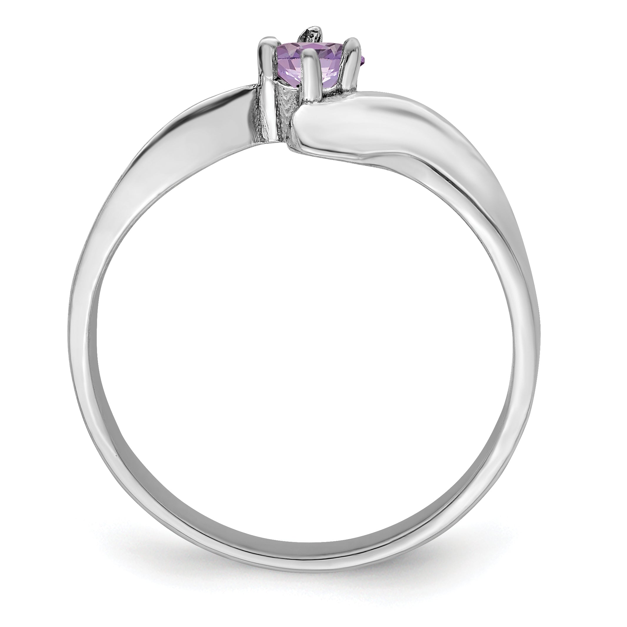 Sterling Silver Rhodium-plated Family Jewelry Ring