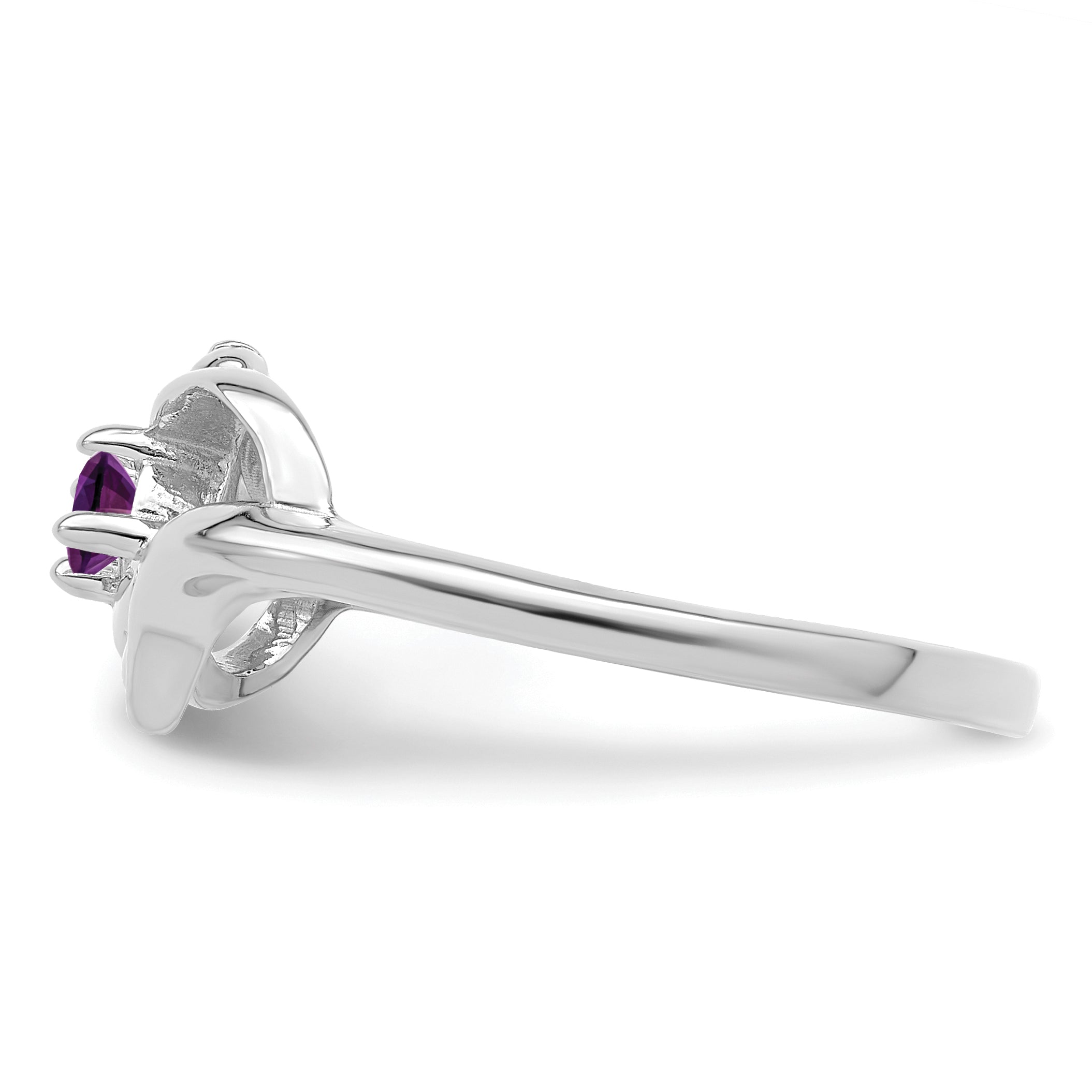 Sterling Silver Rhodium-plated Family Jewelry Ring