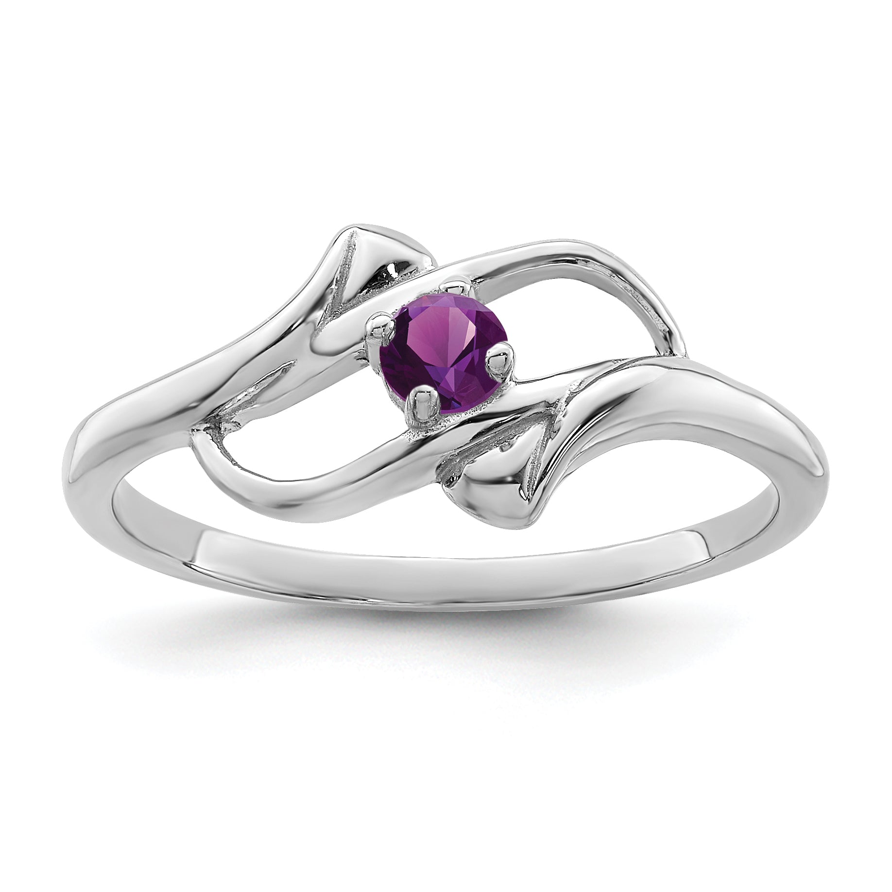 Sterling Silver Rhodium-plated Family Jewelry Ring