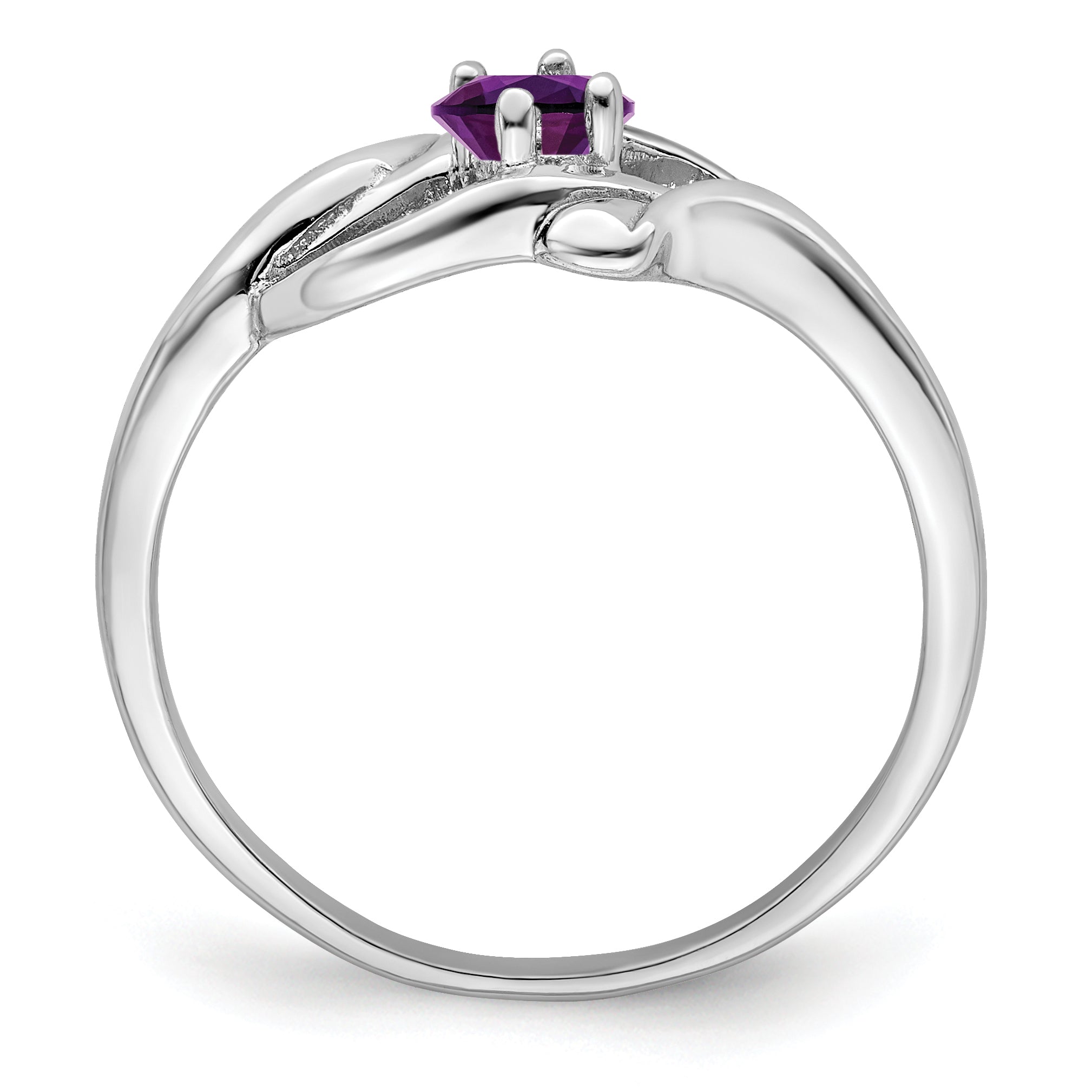 Sterling Silver Rhodium-plated Family Jewelry Ring