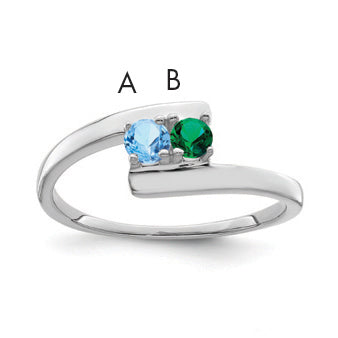 Sterling Silver Rhodium-plated Family Jewelry Mounting