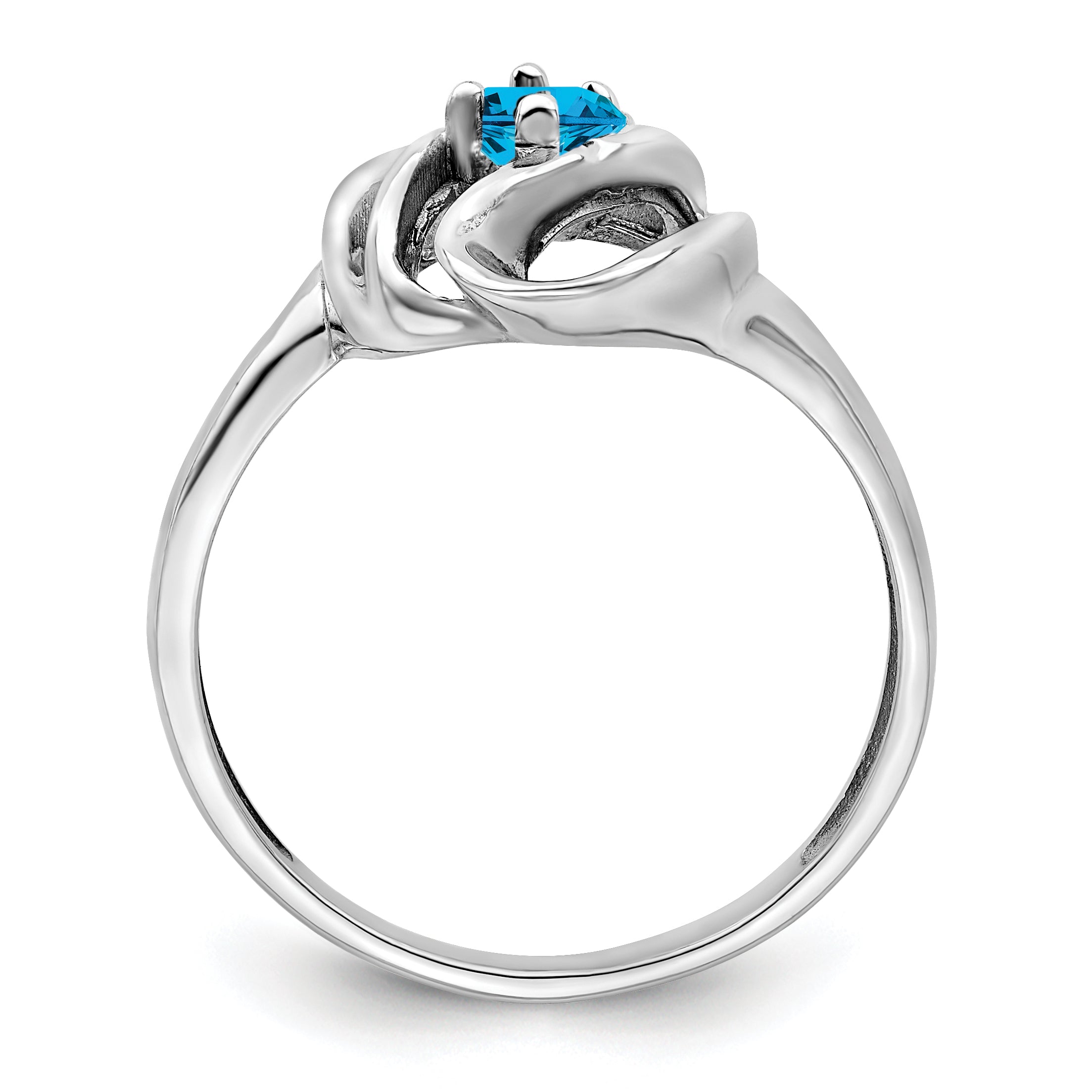 Sterling Silver Rhodium-plated Family Jewelry Ring