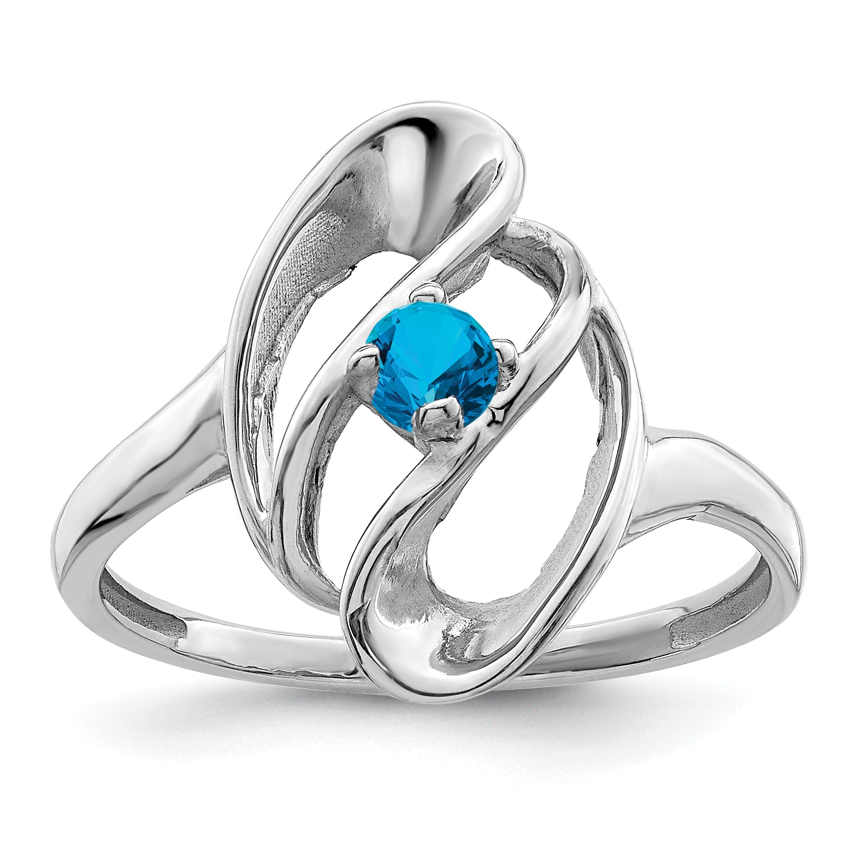 Sterling Silver Rhodium-plated Family Jewelry Ring
