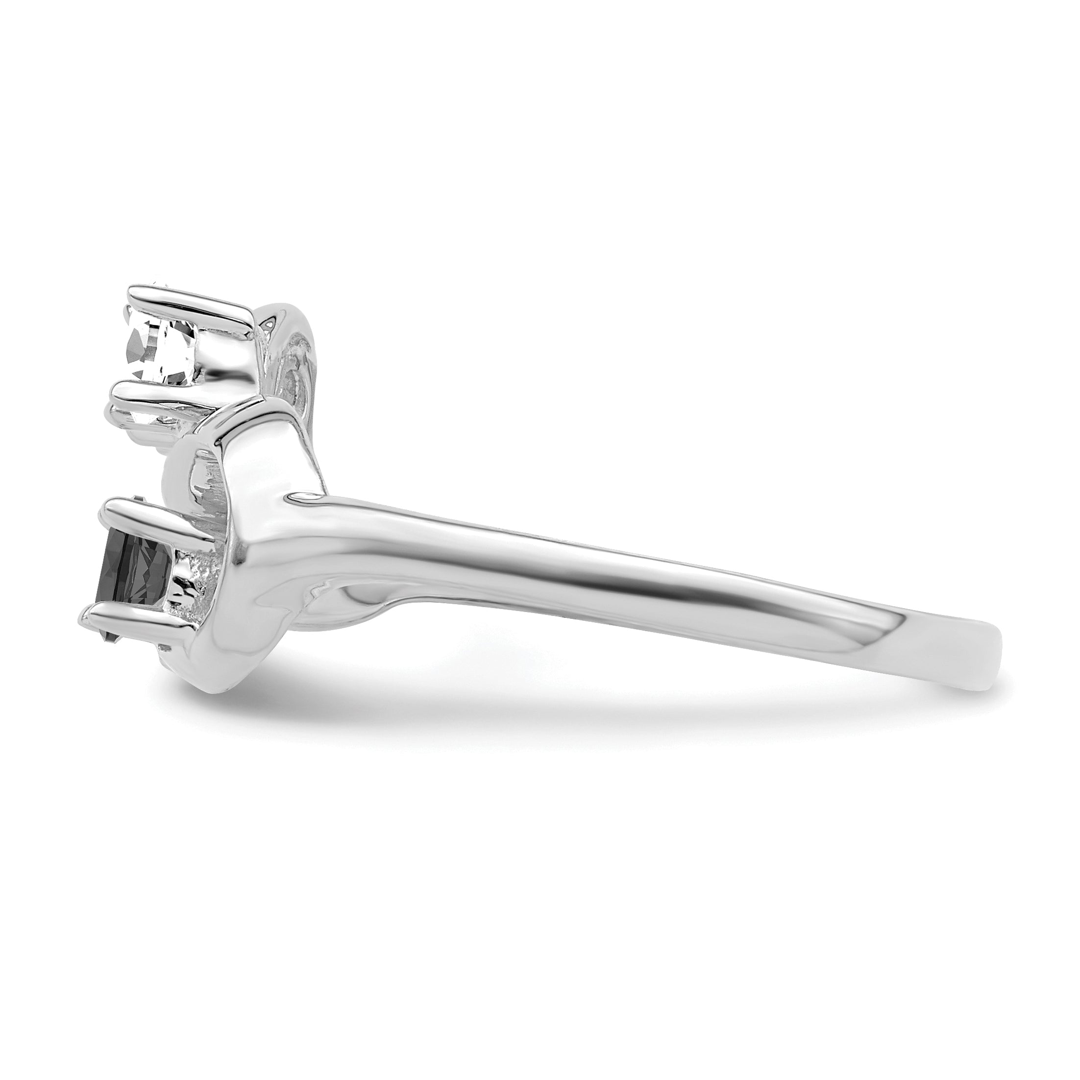 Sterling Silver Rhodium-plated Family Jewelry Mounting