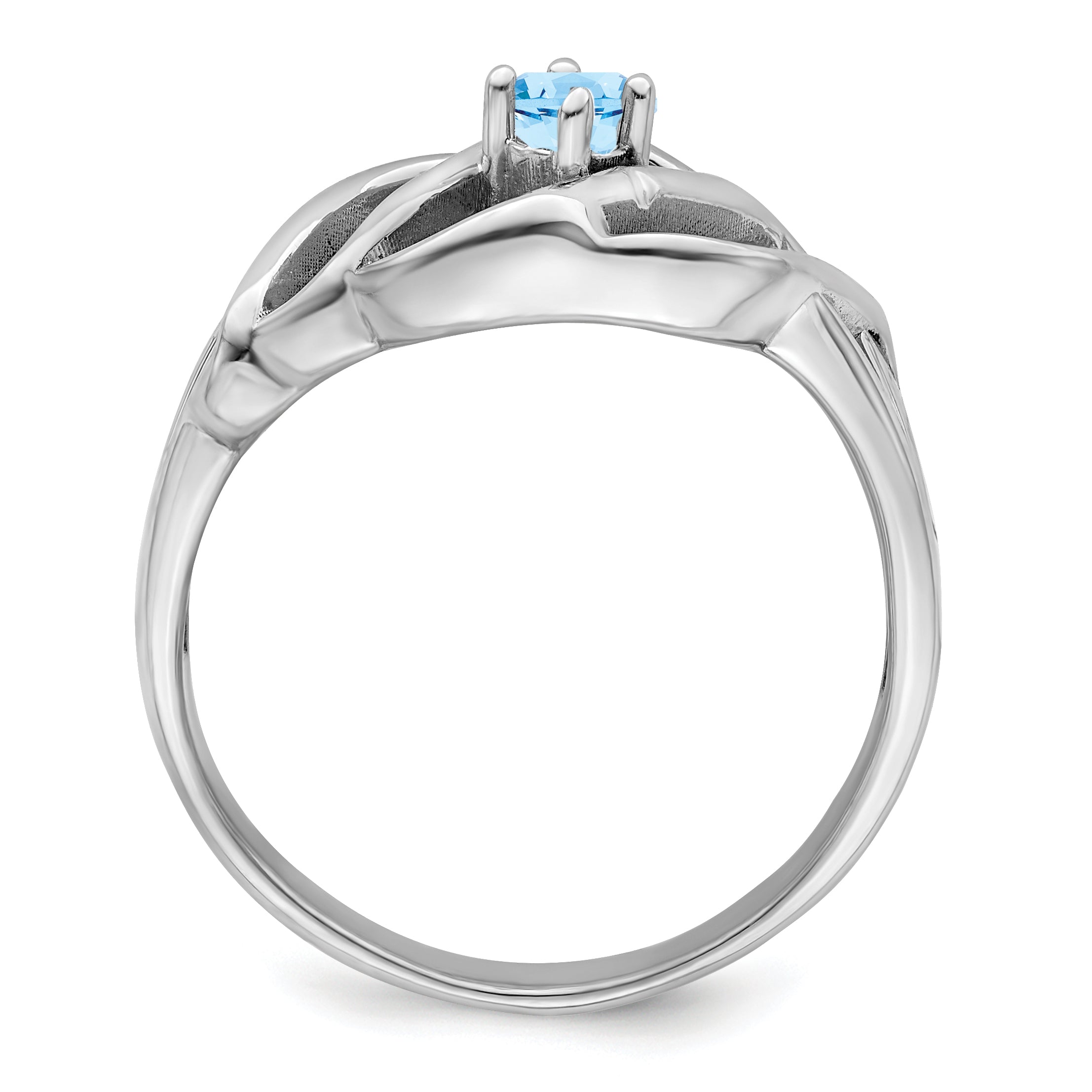 Sterling Silver Rhodium-plated Family Jewelry Ring