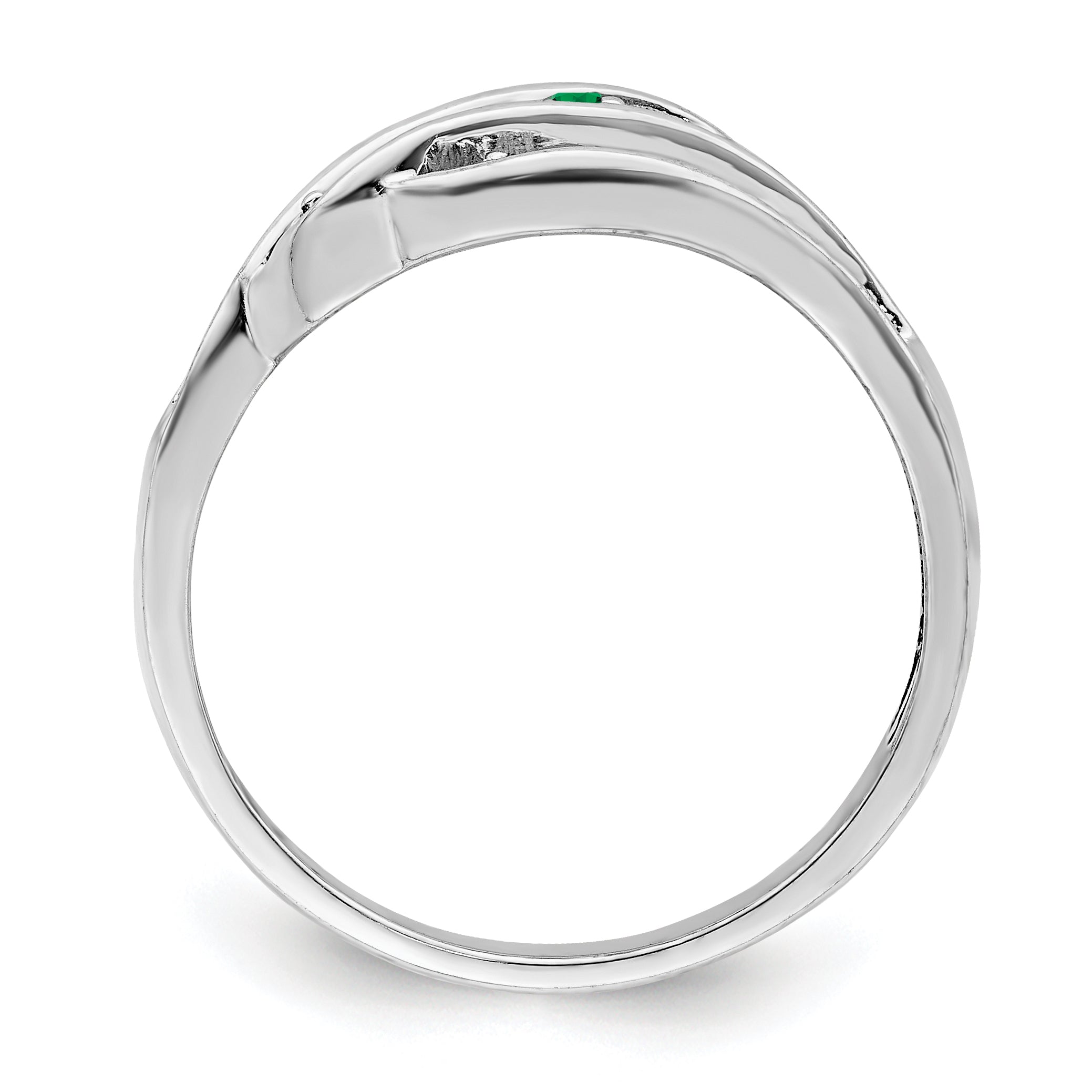 Sterling Silver Rhodium-plated Family Jewelry Mounting