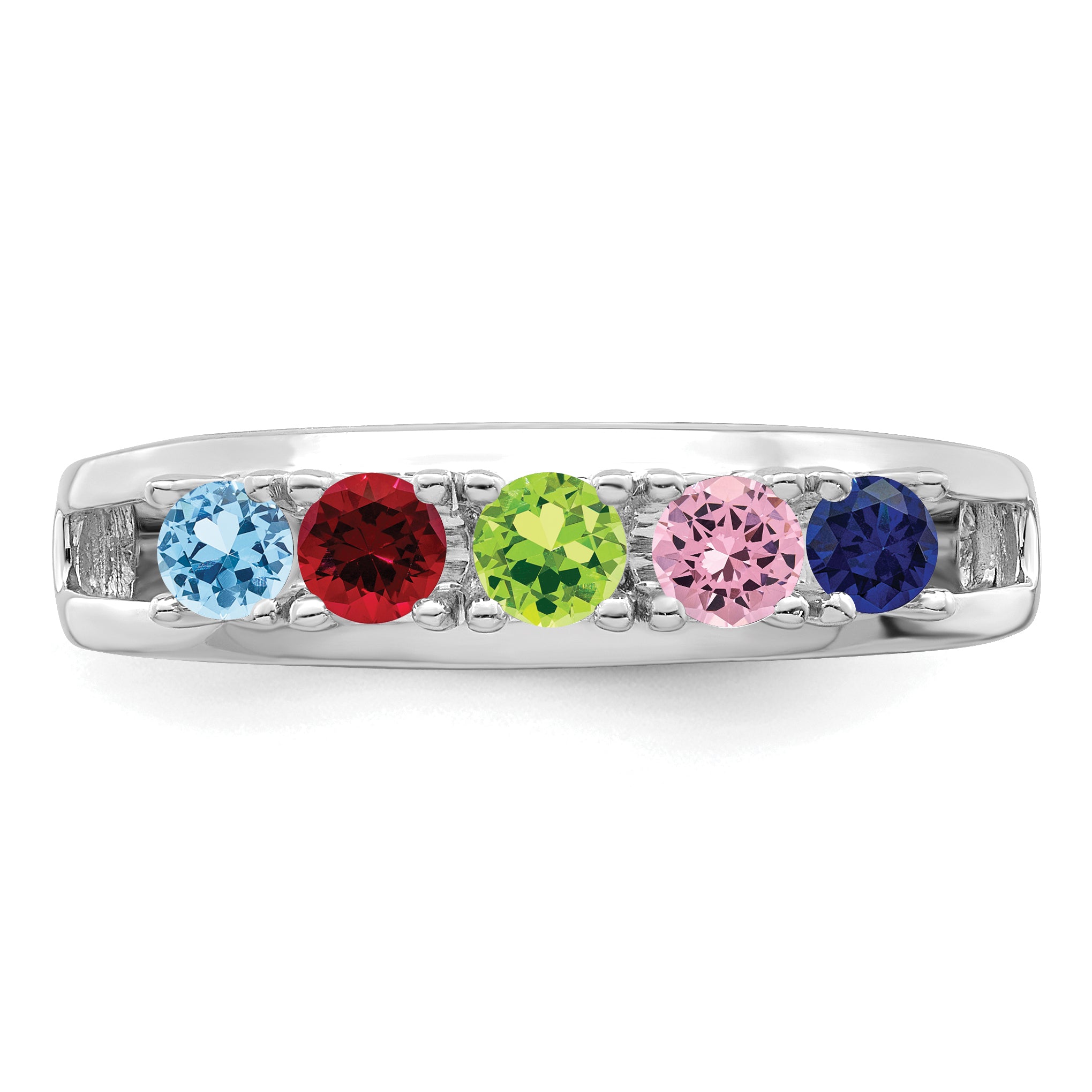 Sterling Silver Rhodium-plated Family Jewelry Mounting
