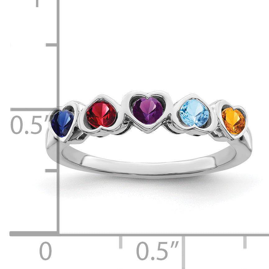 Sterling Silver Rhodium-plated Family Jewelry Mounting