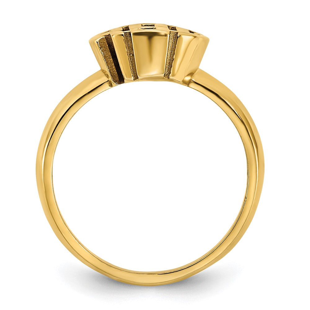 Sterling Silver/Gold-plated Monogram Ring