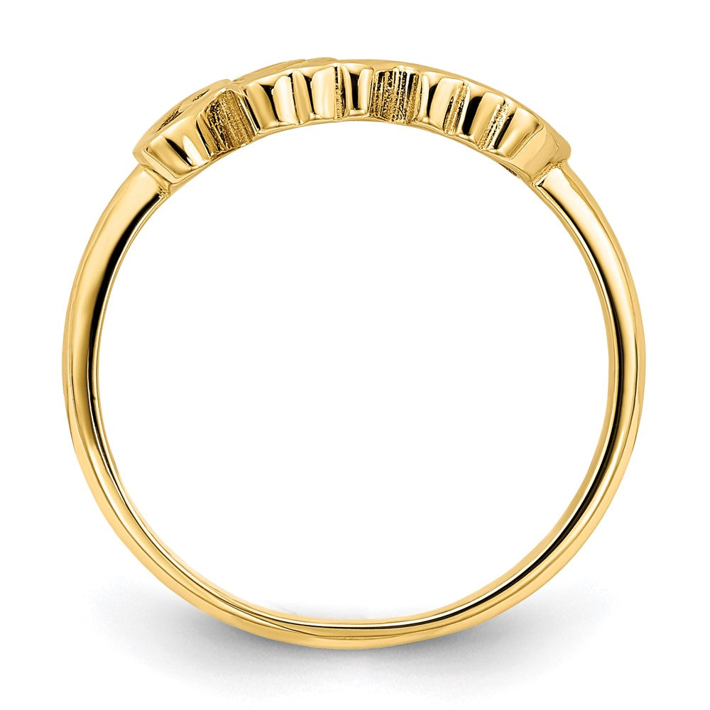 Sterling Silver/Gold-plated Name Plate Ring