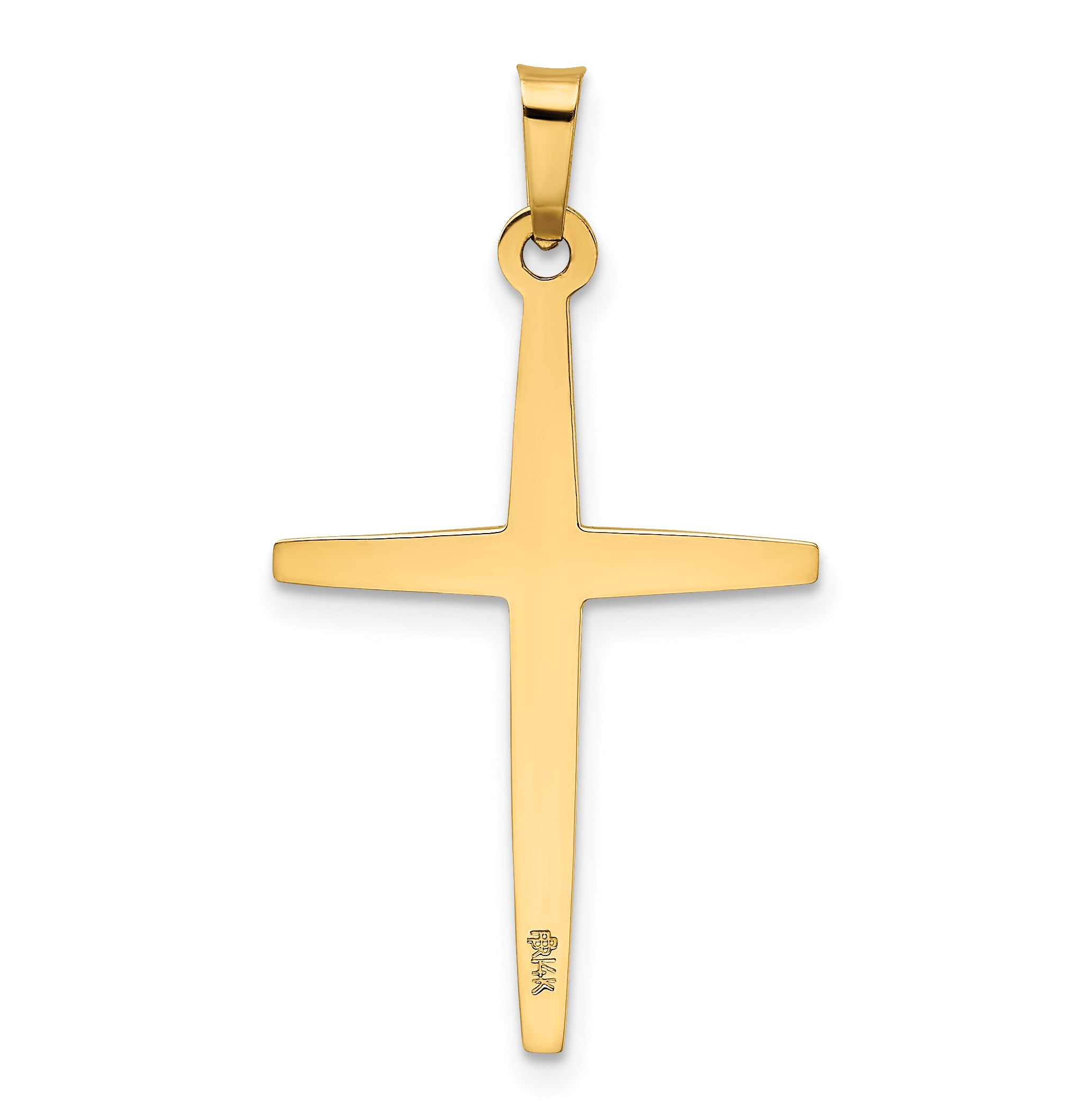 14k Polished Latin Cross Pendant