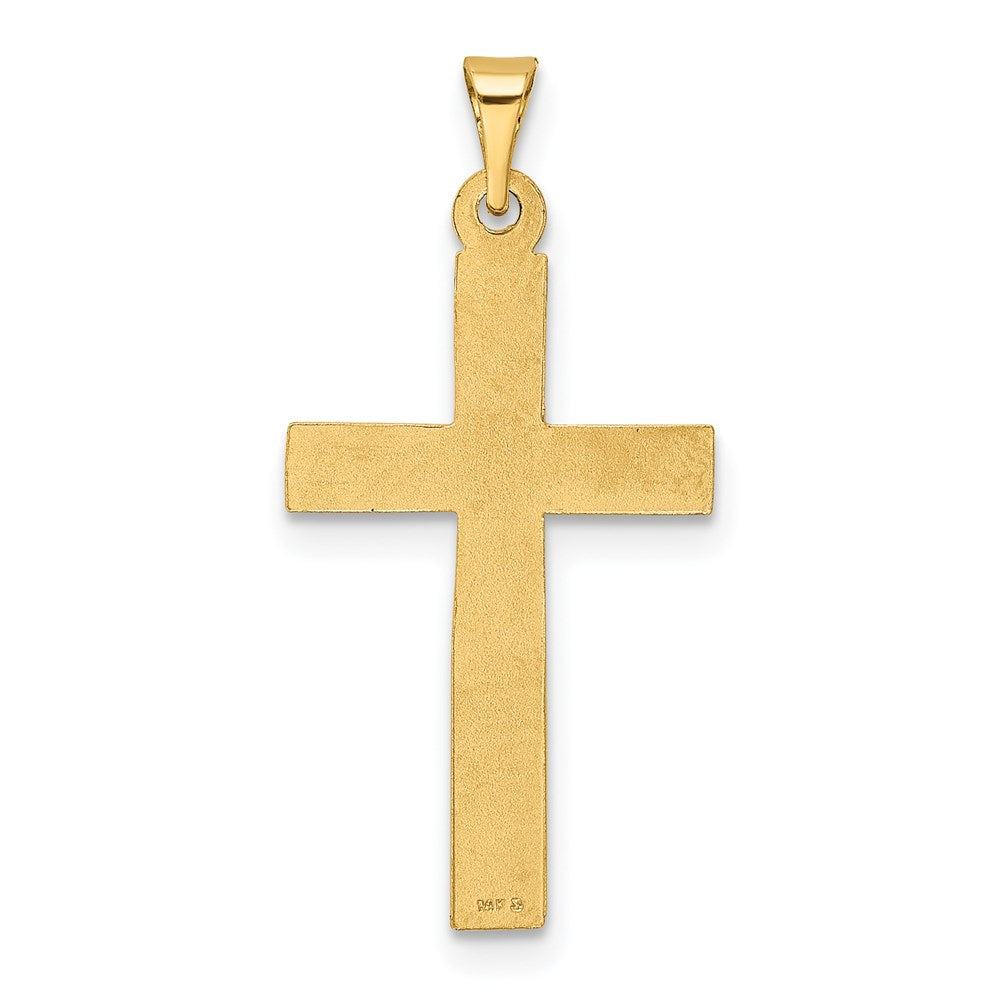 14k Polished Latin Cross Pendant