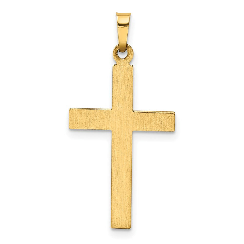 14k Hollow Cross Pendant