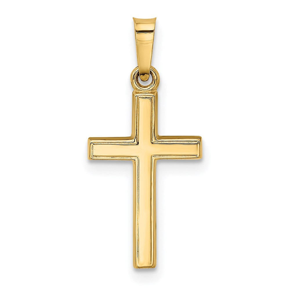 14k Small Hollow Cross Charm