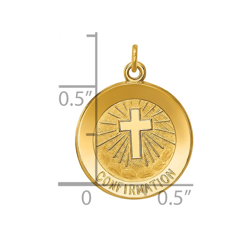 14k Confirmation Medal Charm