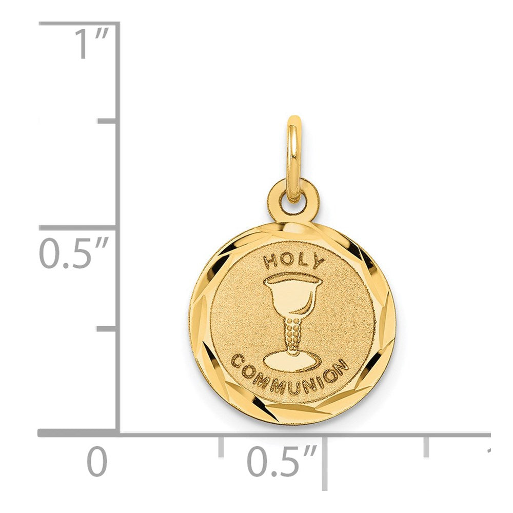 14k Holy Communion Disc Charm