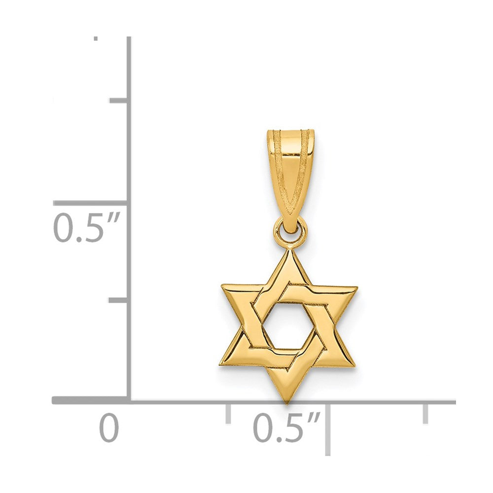 14k Star of David Pendant