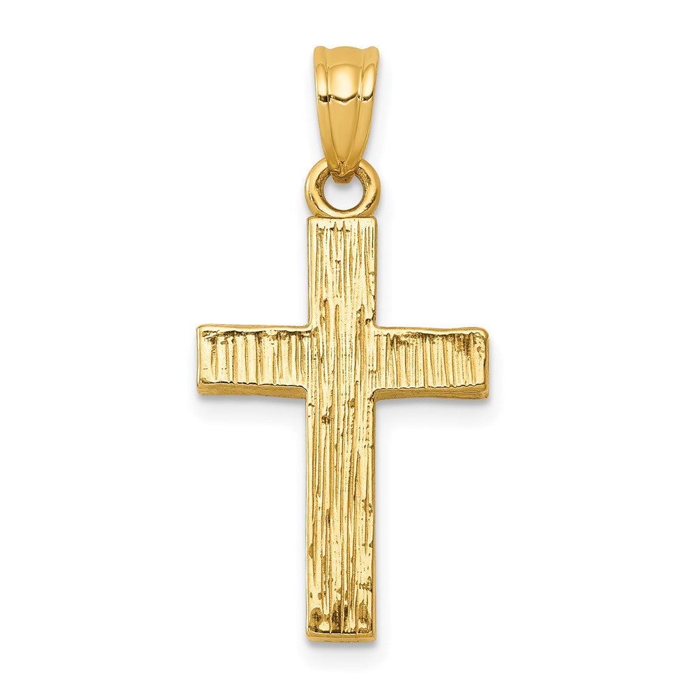 14k Epoxy Latin Cross Pendant