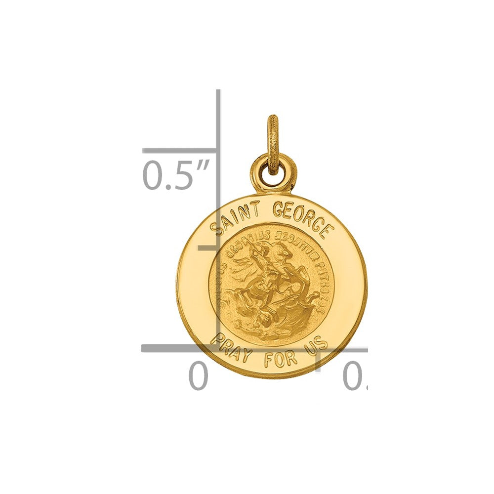 14k Saint George Medal Charm