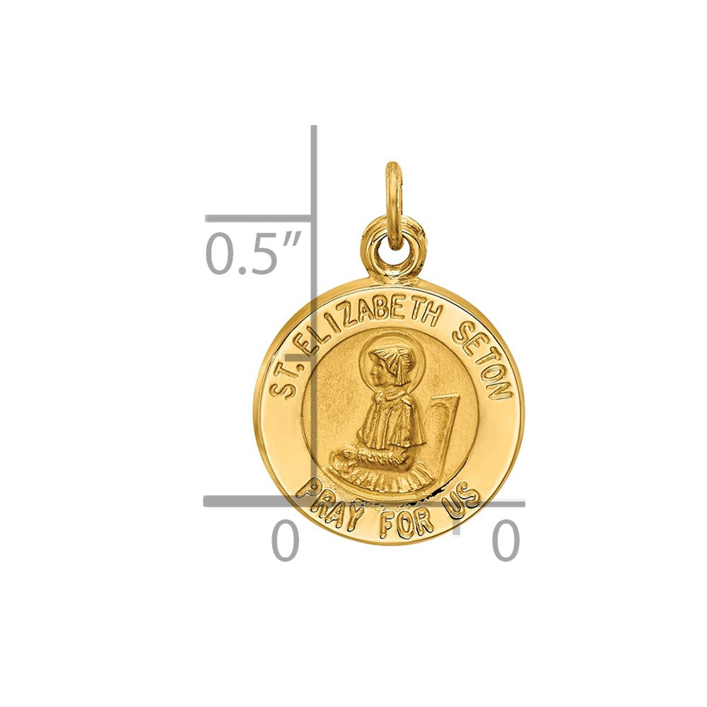 14k Saint Elizabeth Seton Medal Charm
