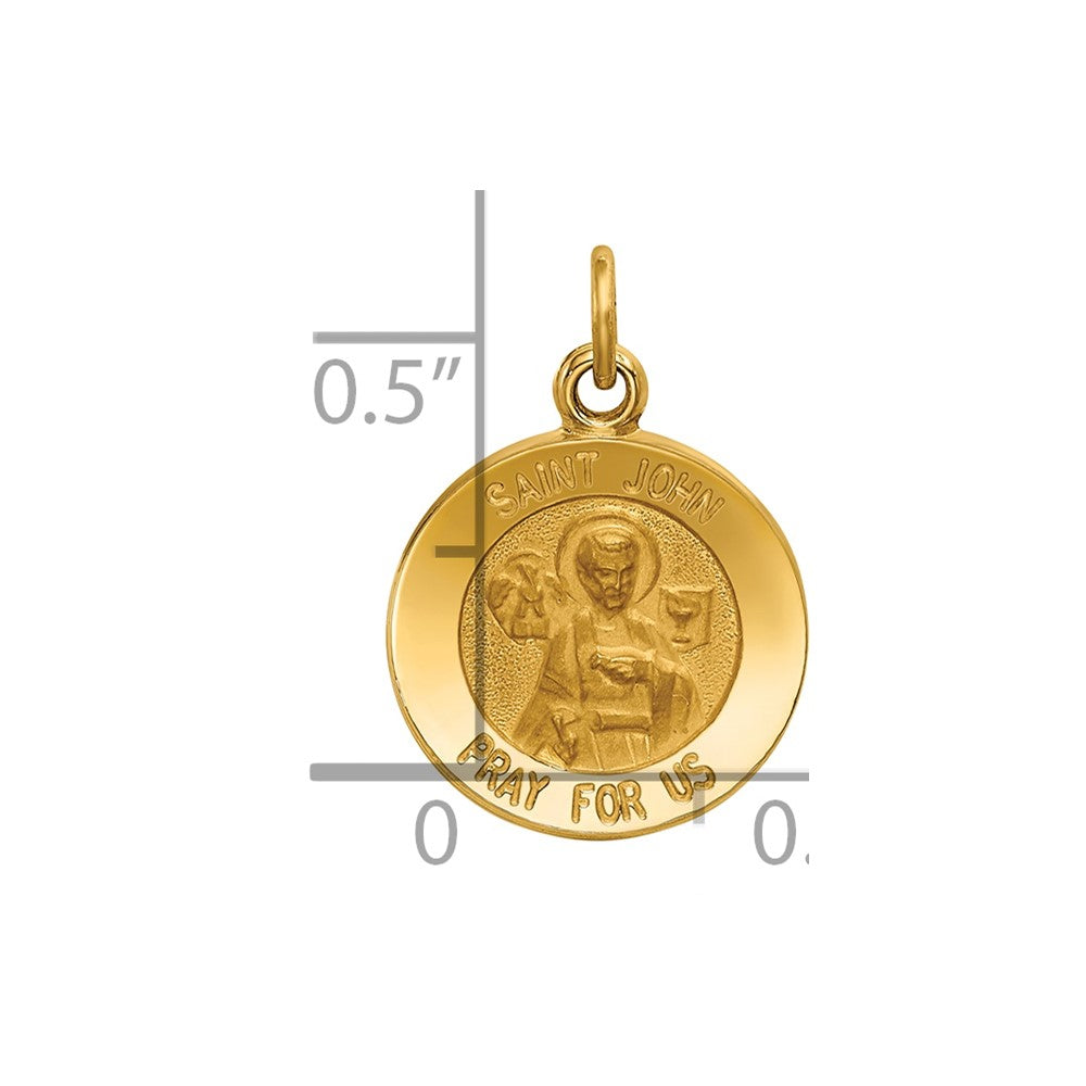 14k Saint John Medal Charm