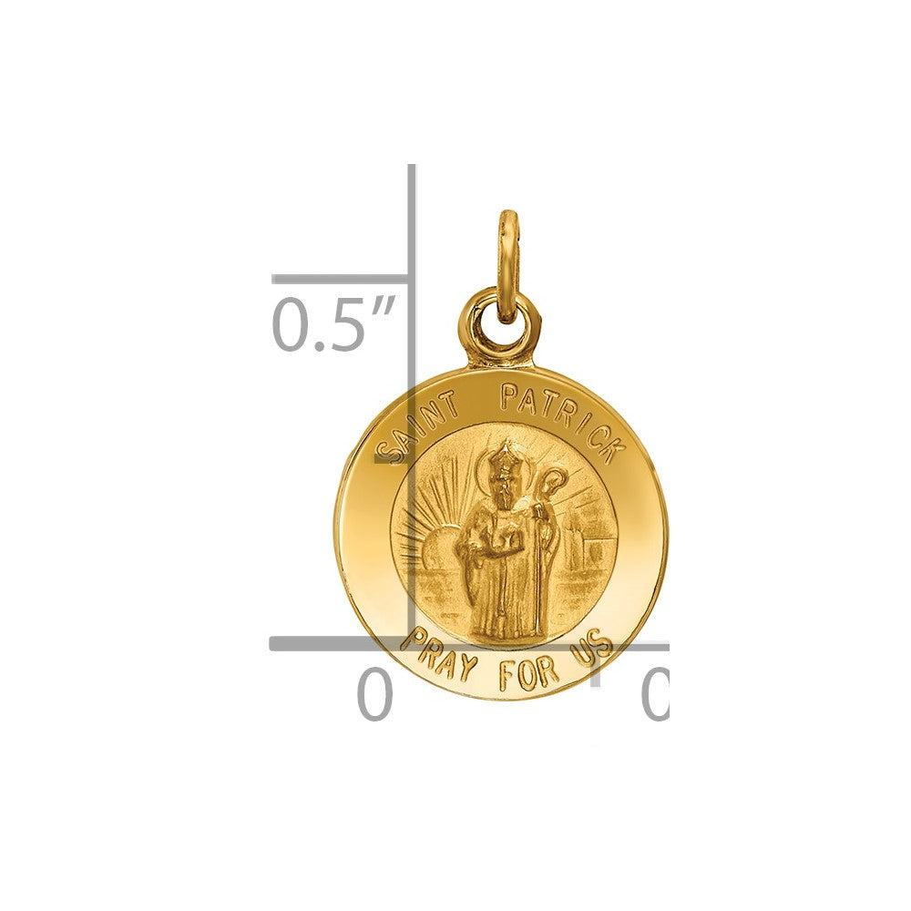 14k Saint Patrick Medal Charm