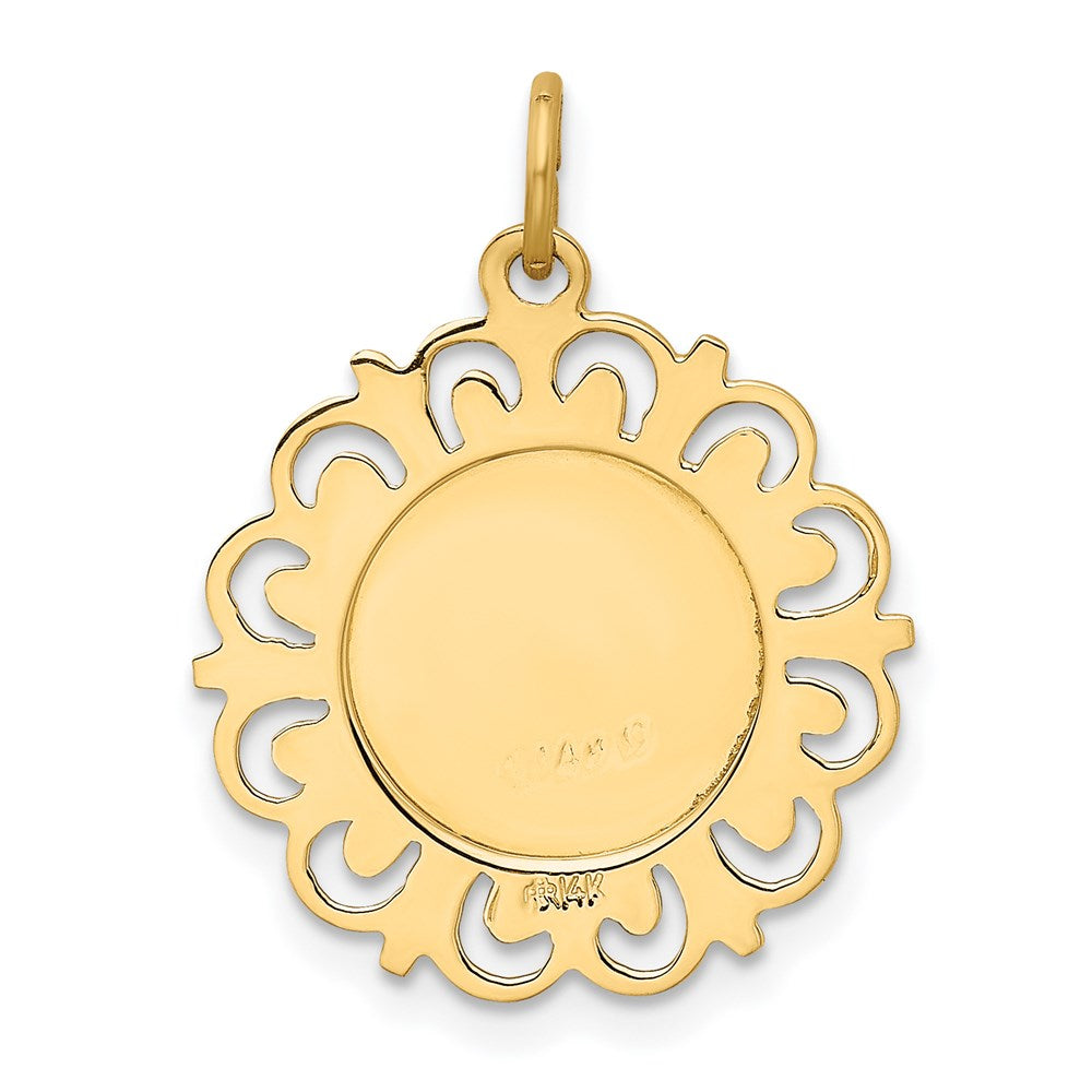14k Our Lady Of The Assumption Medal Pendant