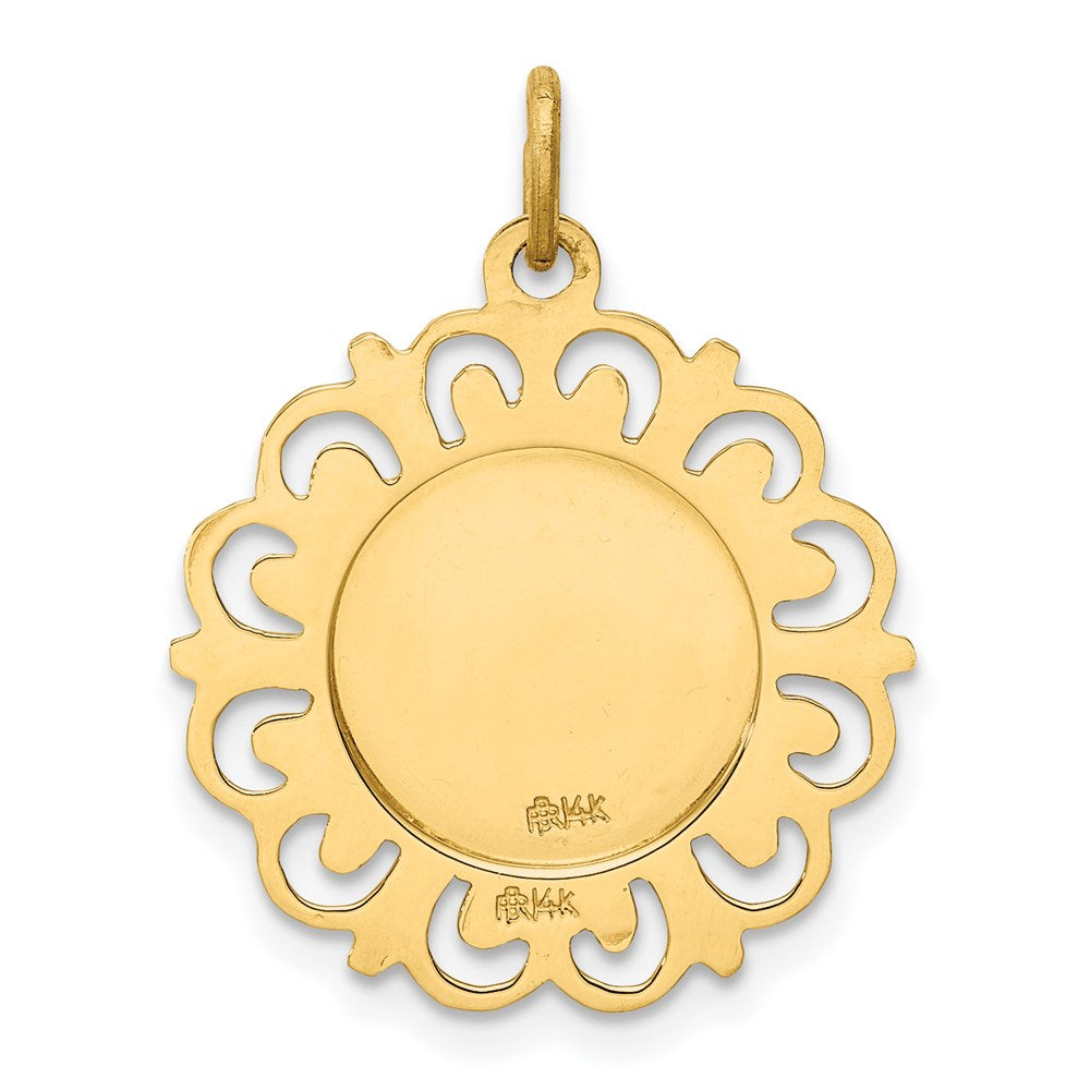 14k Our Lady of Mt. Carmel Medal Charm